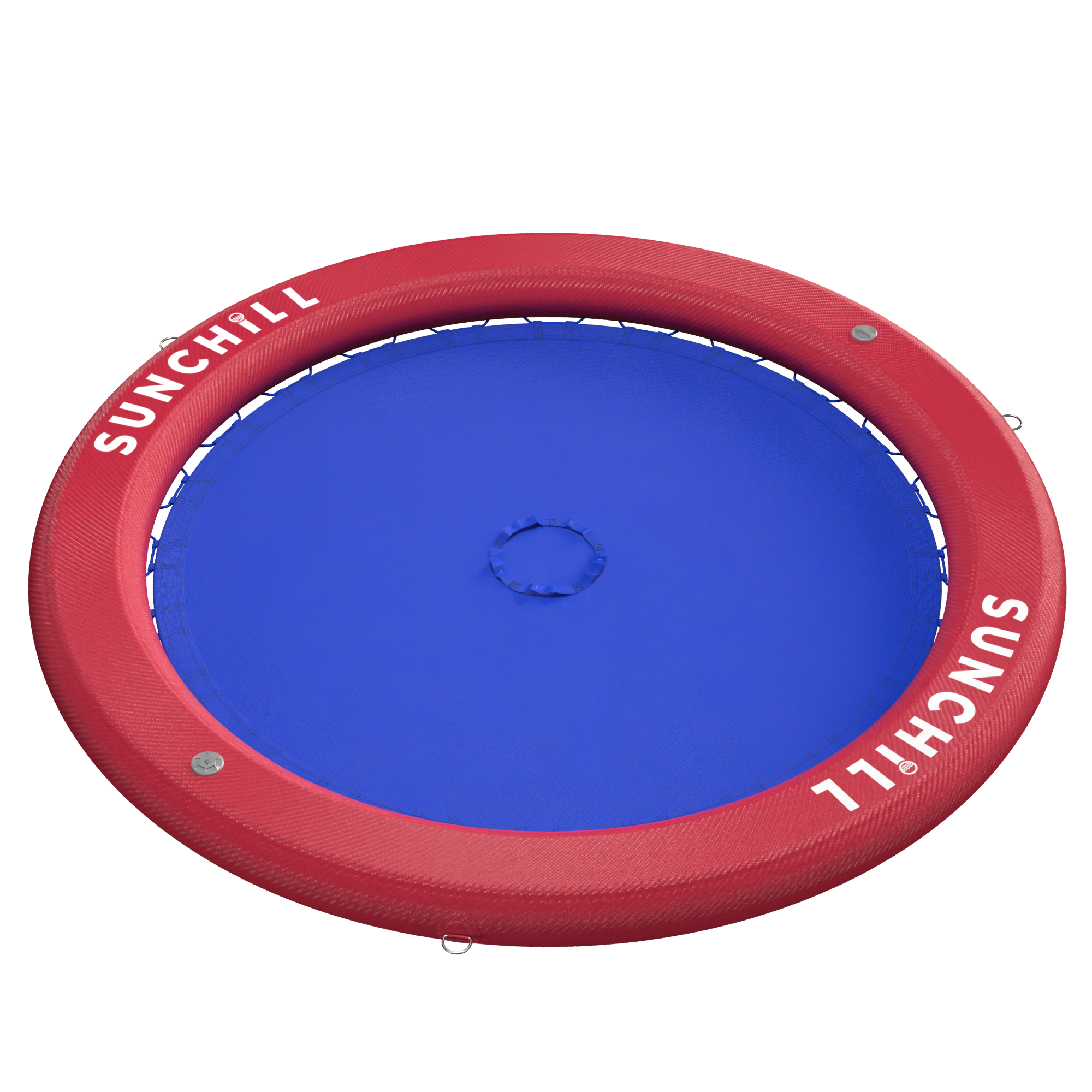 Flotador Redondo Inflable Sunchill Para 2-8 Personas 4in Azul