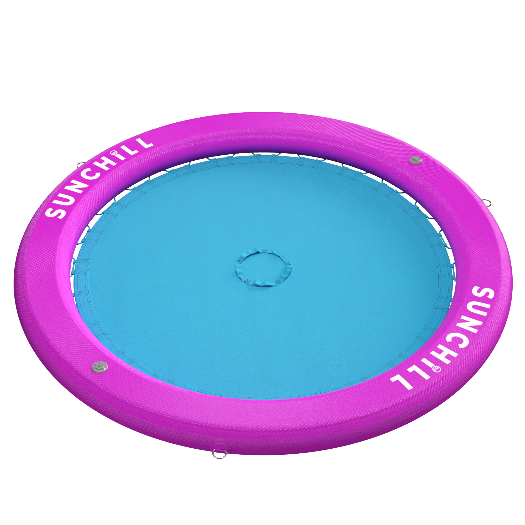 Flotador Redondo Inflable Sunchill Para 2-8 Personas 4in Azul