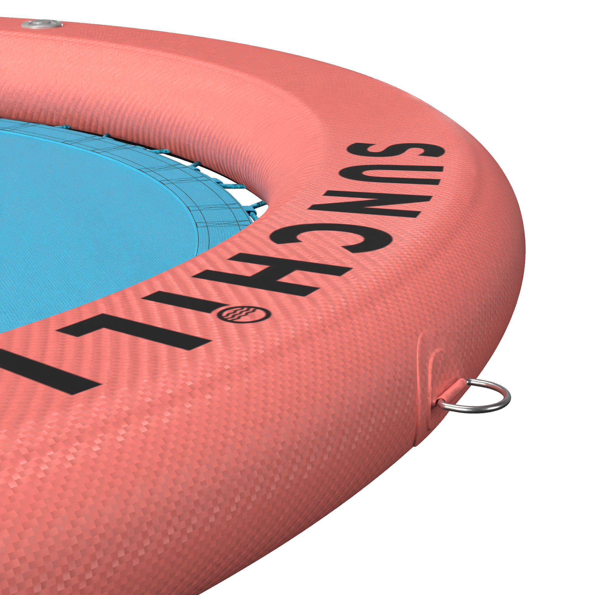 Flotador Redondo Inflable Sunchill Para 2-8 Personas 4in Azul