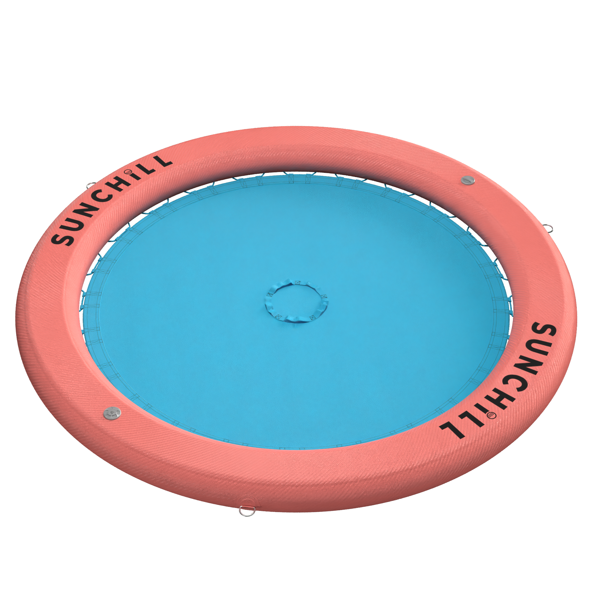 Flotador Redondo Inflable Sunchill Para 2-8 Personas 4in Azul