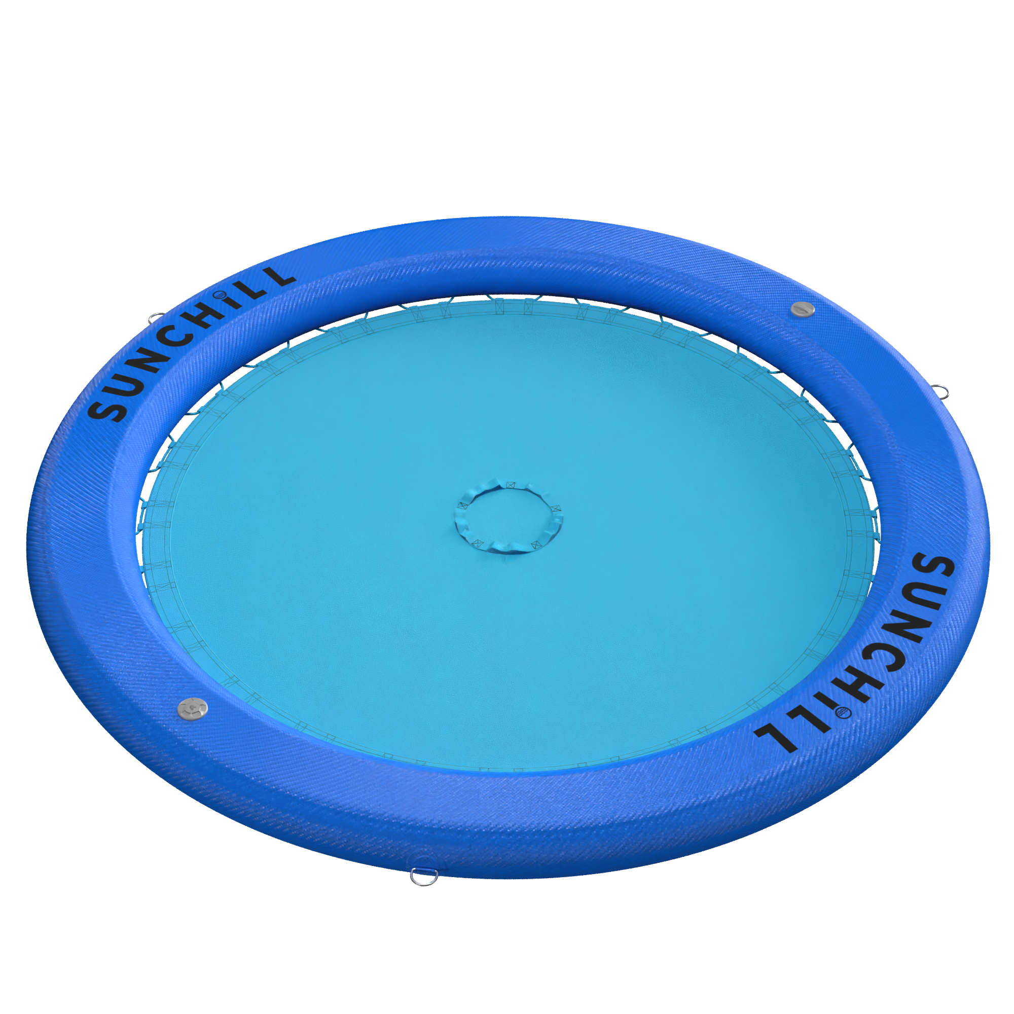 Flotador Redondo Inflable Sunchill Para 2-8 Personas 4in Azul