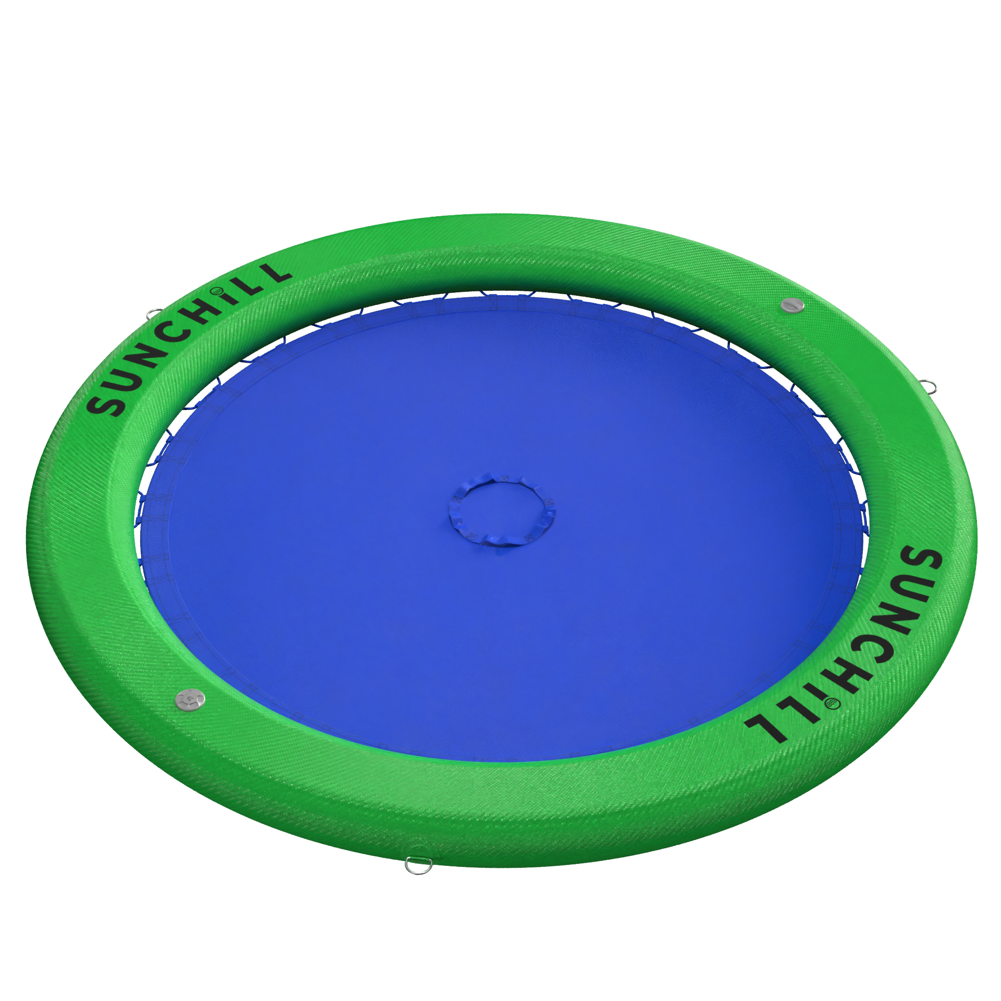 Flotador Redondo Inflable Sunchill Para 2-8 Personas 4in Azul