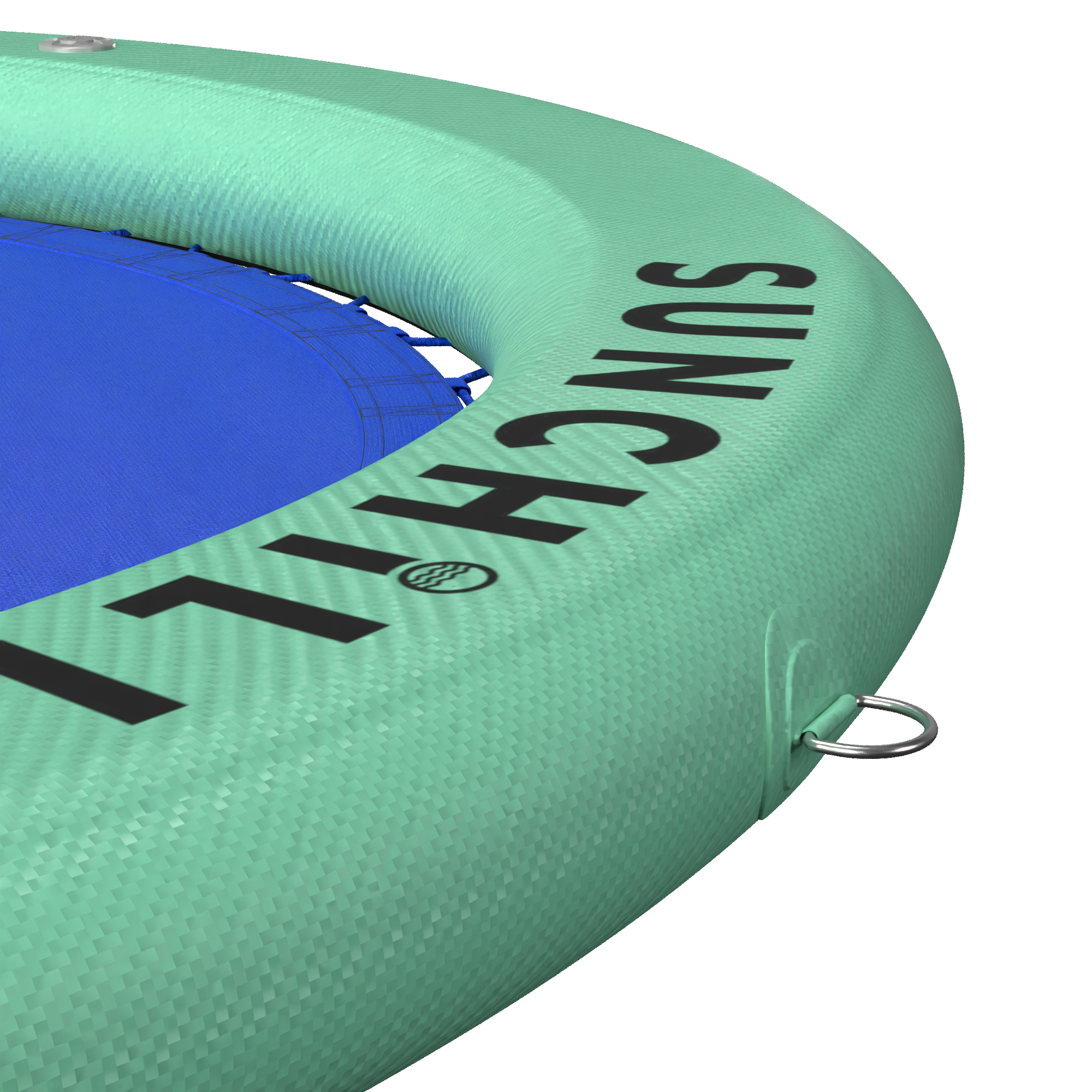 Flotador Redondo Inflable Sunchill Para 2-8 Personas 4in Azul