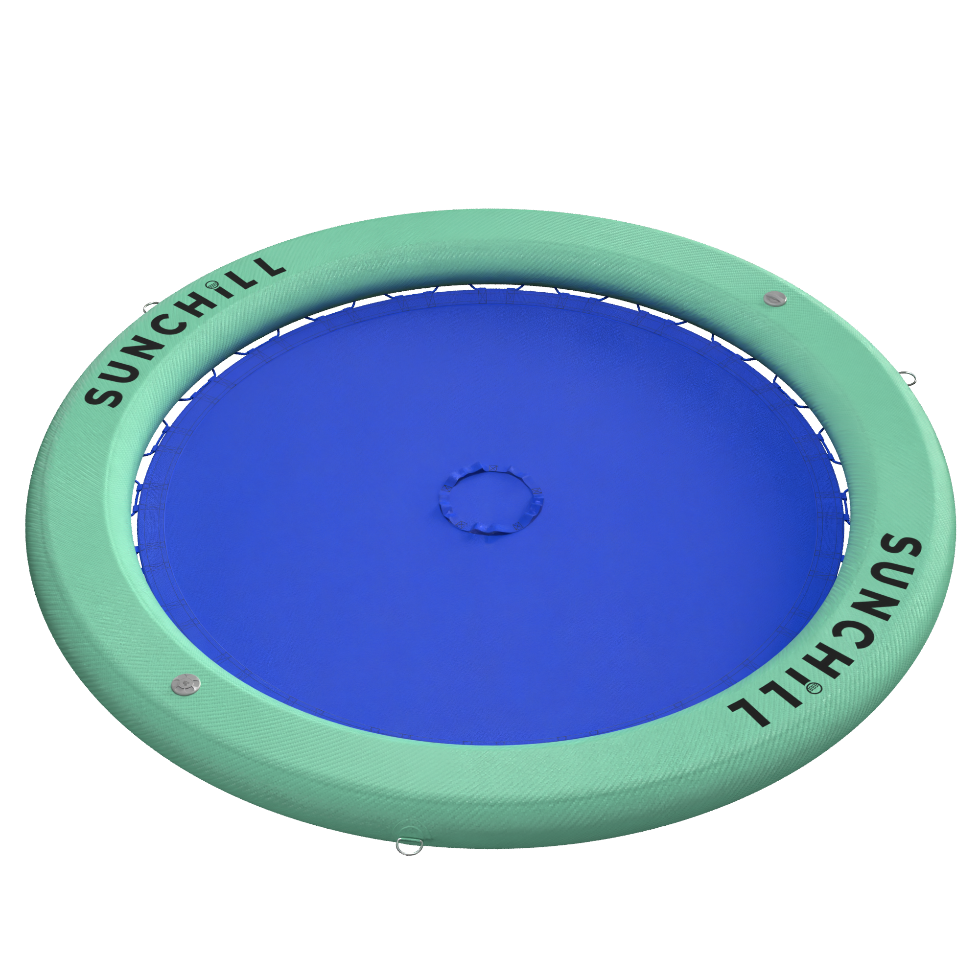Flotador Redondo Inflable Sunchill Para 2-8 Personas 4in Azul
