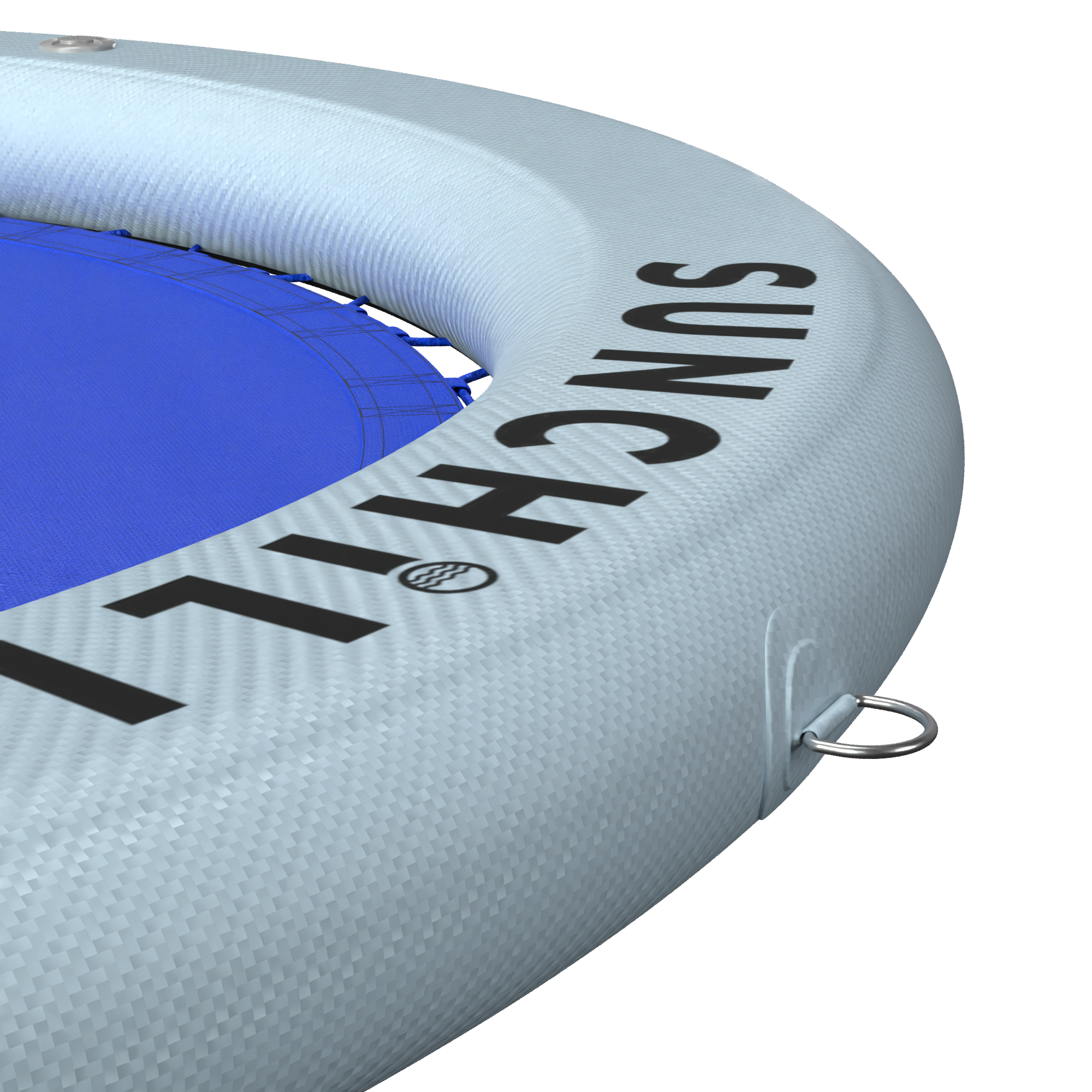 Flotador Redondo Inflable Sunchill Para 2-8 Personas 4in Azul