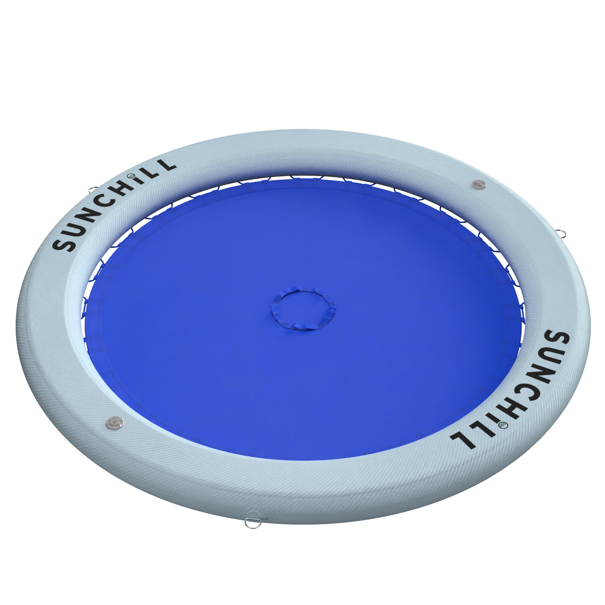 Flotador Redondo Inflable Sunchill Para 2-8 Personas 4in Azul