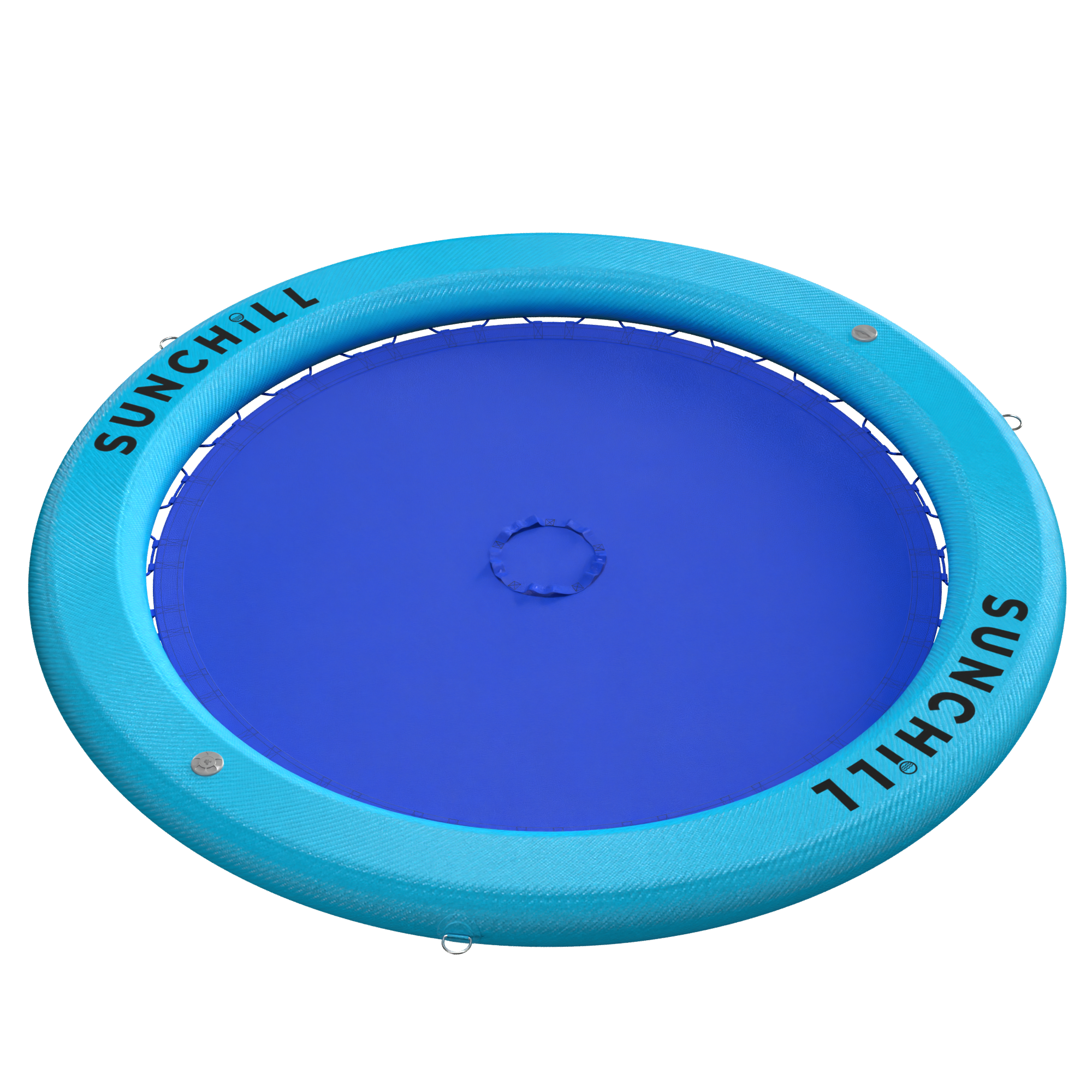 Flotador Redondo Inflable Sunchill Para 2-8 Personas 4in Azul