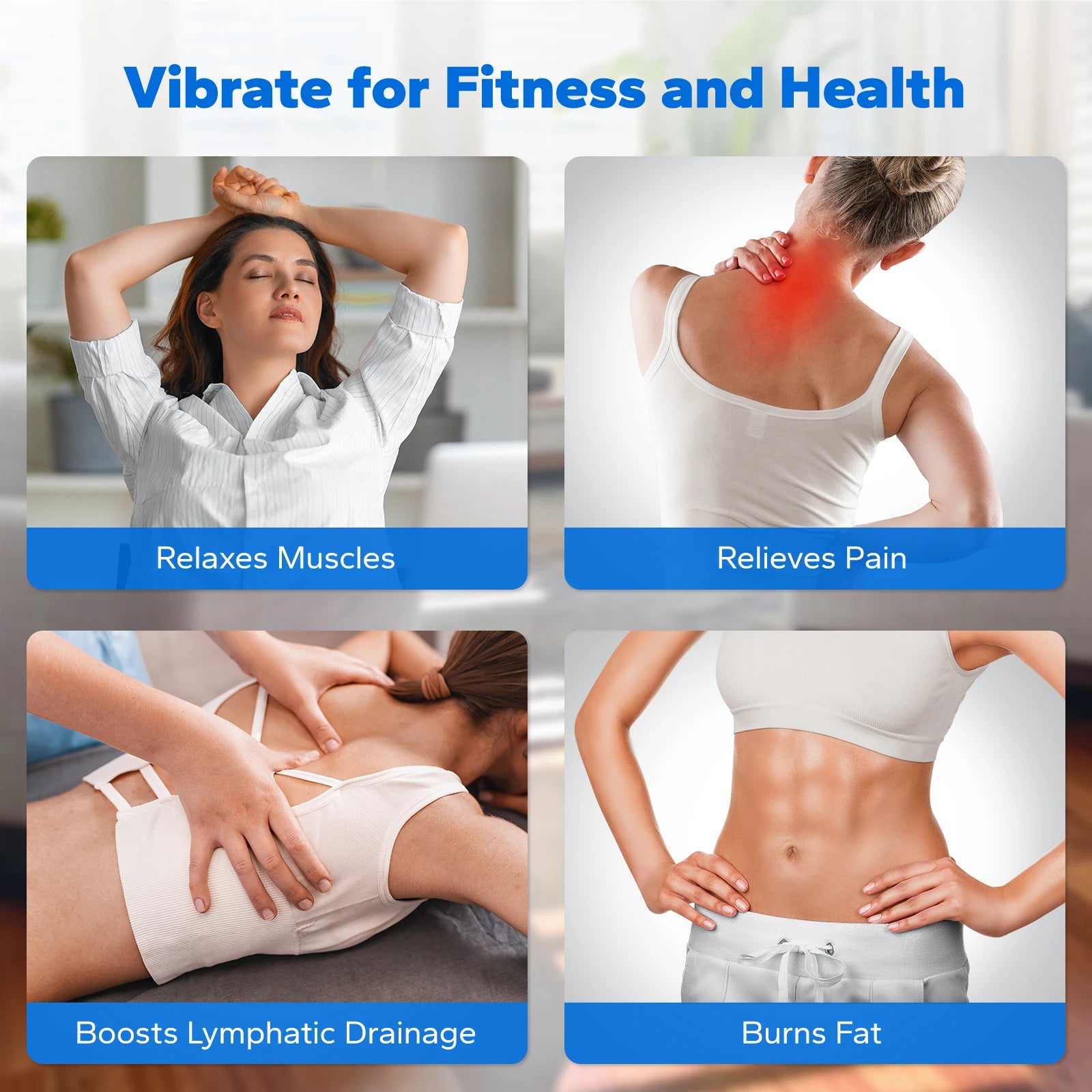 🔥Slimming Vibration Fitness Machine - with Lymphatic Drainage Function