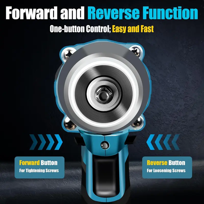 🌟🌟 Llave de impacto inalámbrica de alto torque de 1/2 pulgada con 2 baterías (Compra 1 y llévate 1 gratis)