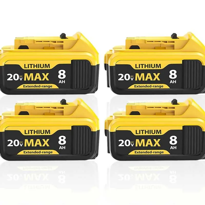 🔋 (Dewalt) Batería de repuesto 20V Max: Batería de iones de litio de 8.0 Ah — Compatible con las herramientas eléctricas inalámbricas de las series Dewalt DCB208, DCB200, DCB206, DCB205 y DCB204.