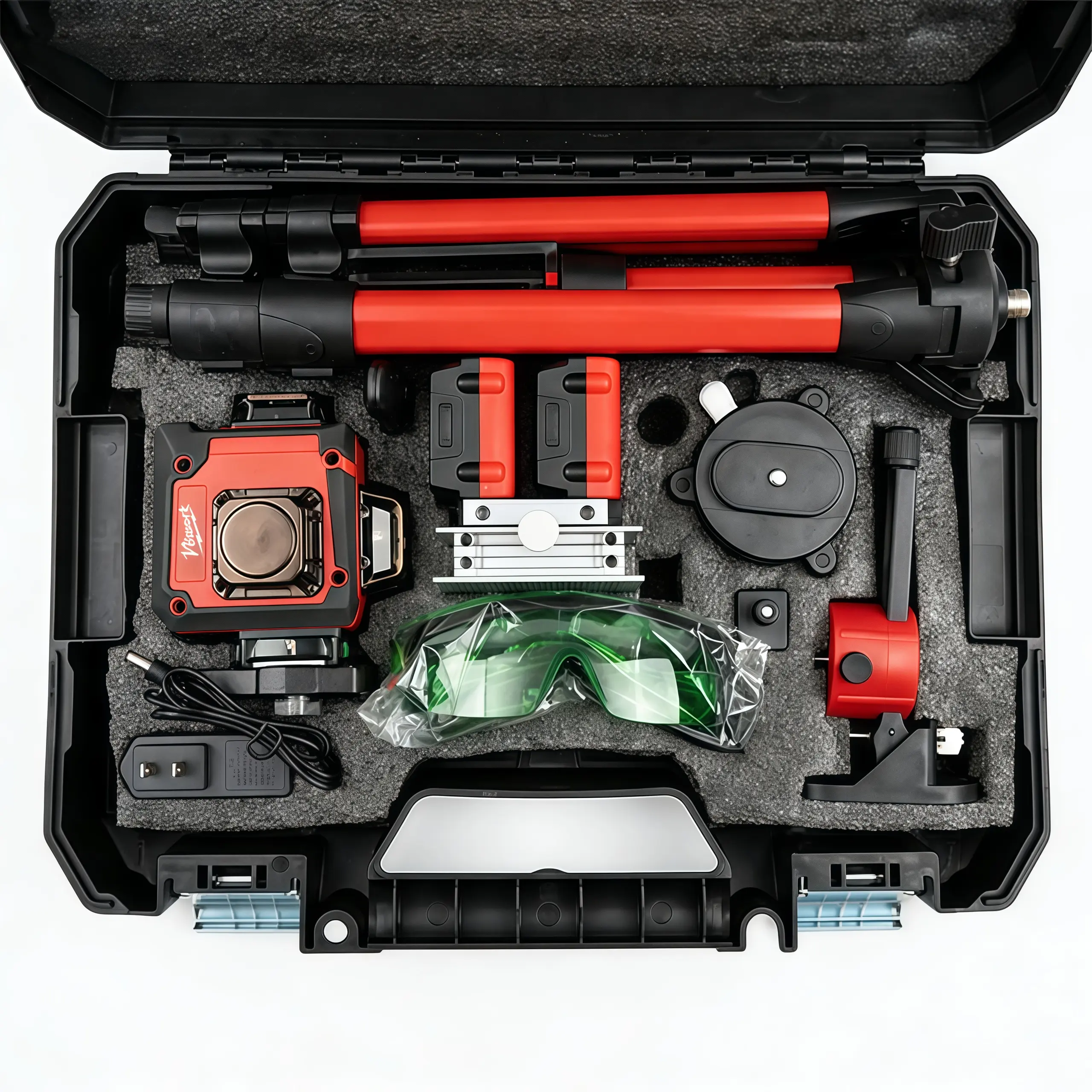 ✨Nivel láser de línea verde para exteriores, líneas horizontales y verticales de alta precisión, calibración automática, herramienta de medición portátil, adecuada para la construcción, la jardinería y el bricolaje.