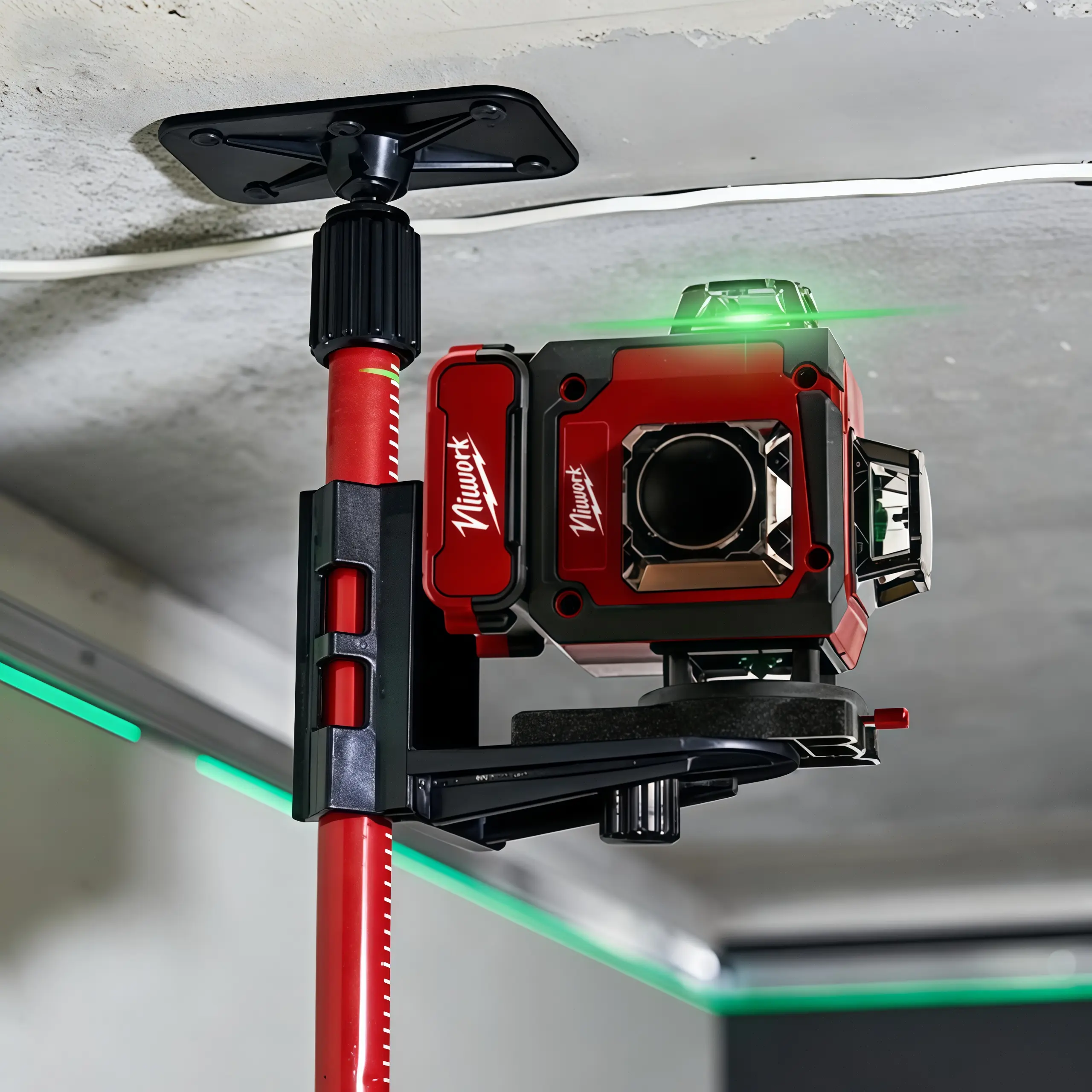 ✨Nivel láser de línea verde para exteriores, líneas horizontales y verticales de alta precisión, calibración automática, herramienta de medición portátil, adecuada para la construcción, la jardinería y el bricolaje.