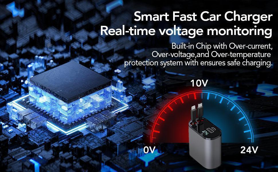 Retractable Car Fast Charger - clarioy