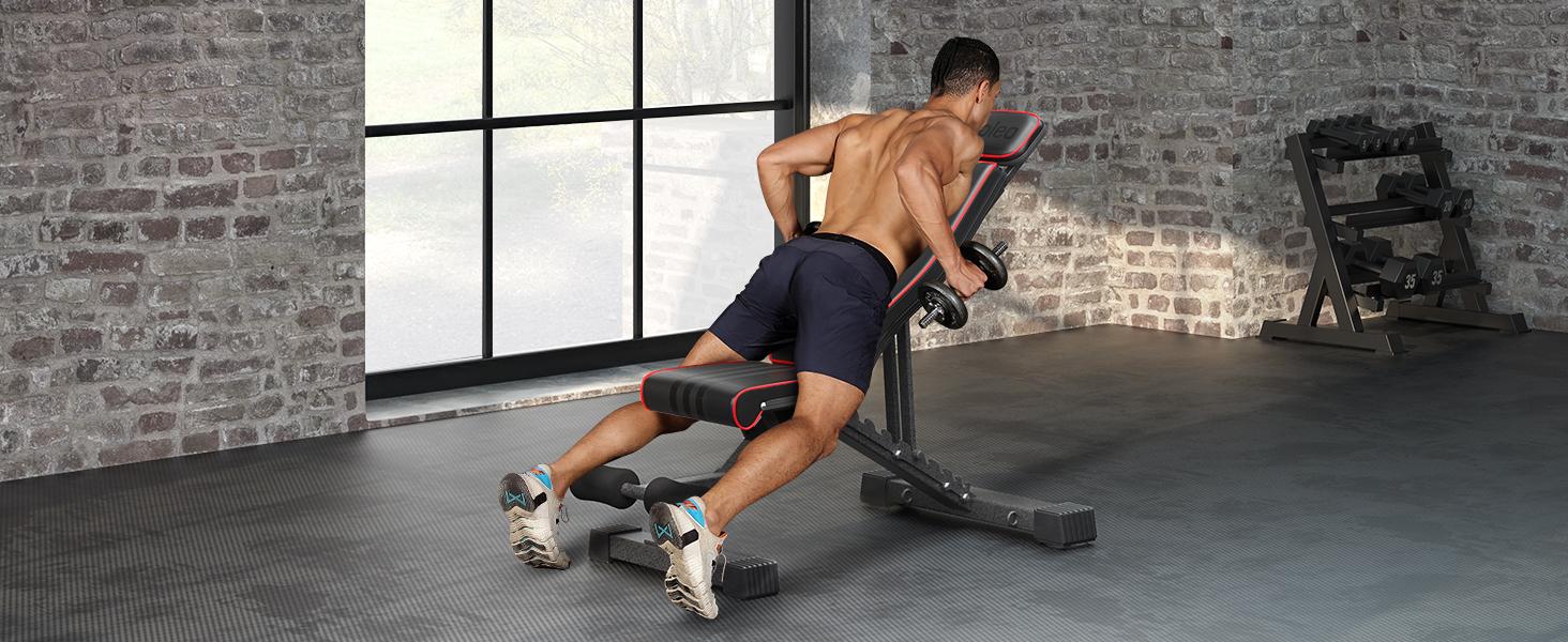 #SummerVibes Yoleo Adjustable Weight Bench, Foldable Workout Bench for Home Gym Full Body Workout Strength Training, Incline Decline Flat Utility Bench with Quick Adjustment #SummerVibes Yoleo Adjustable Weight Bench, Foldable Workout Bench for Home Gym Full Body Workout Strength Training, Incline Decline Flat Utility Bench with Quick Adjustment