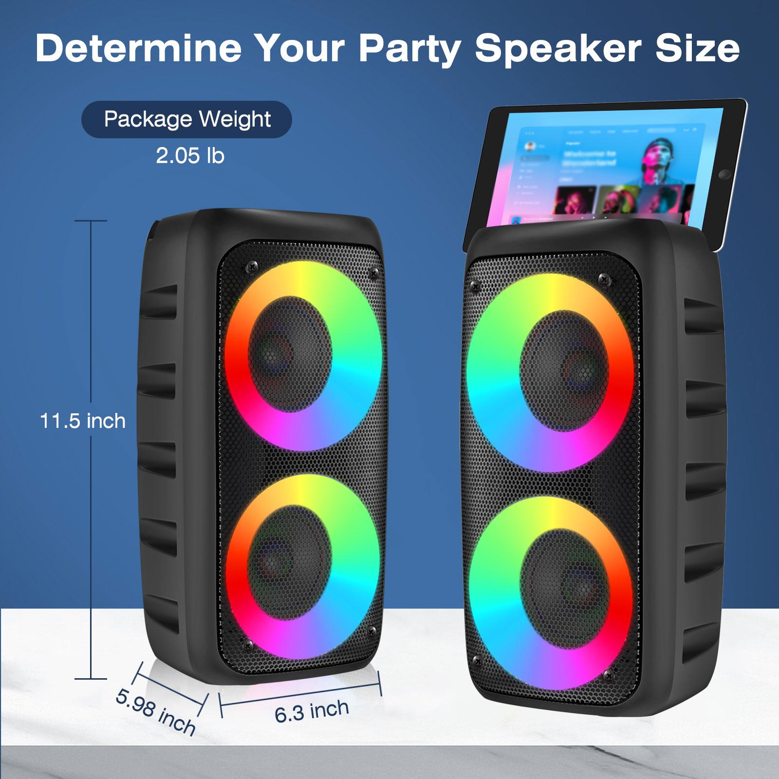 Portable Outdoor Wireless Bluetooth Speaker High-Volume  Player Adult Portable Sound System with TF Card Support TWS USB AUX Type-C Charging PA System Singing  Speaker Ideal for Parties, Discos, Indoor Dance Music, Outdoor Camping Audio Karaoke btspeaker