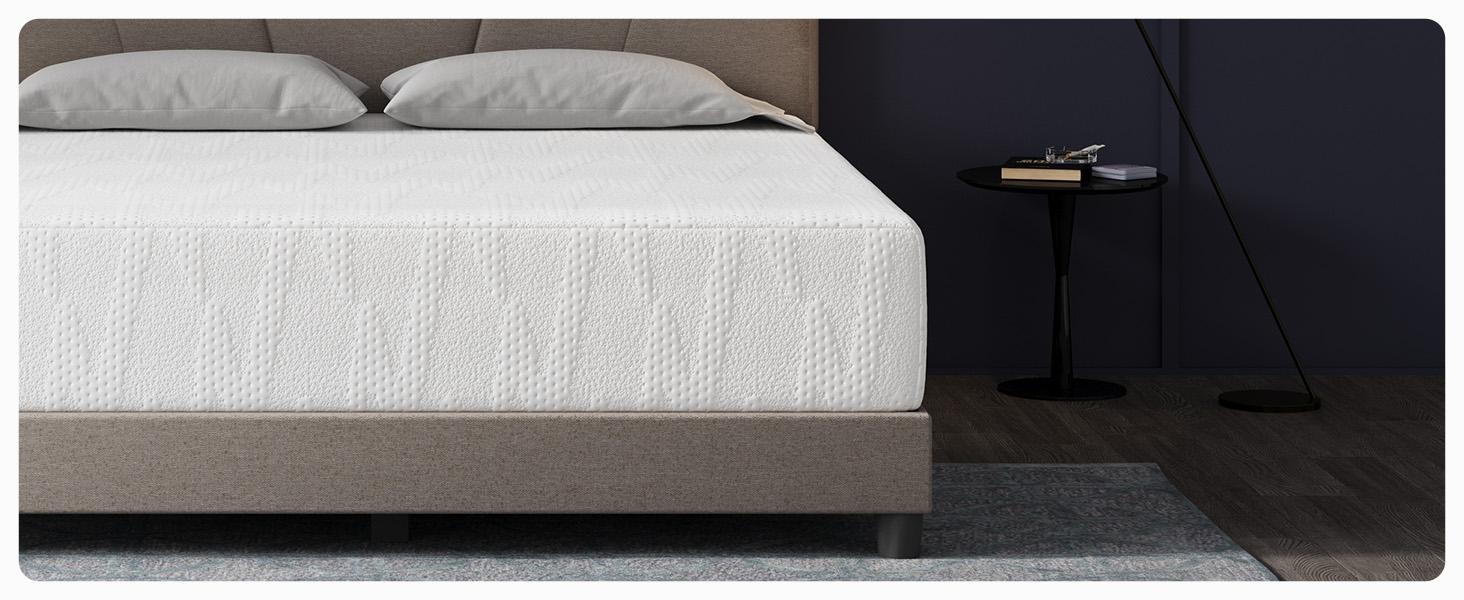 Gel Memory Foam Mattress – Pressure Relief & Motion Isolation, Breathable Medium Firm Comfort  5/6/8/10/12/14 Inch Twin/Full/Queen/King Mattress