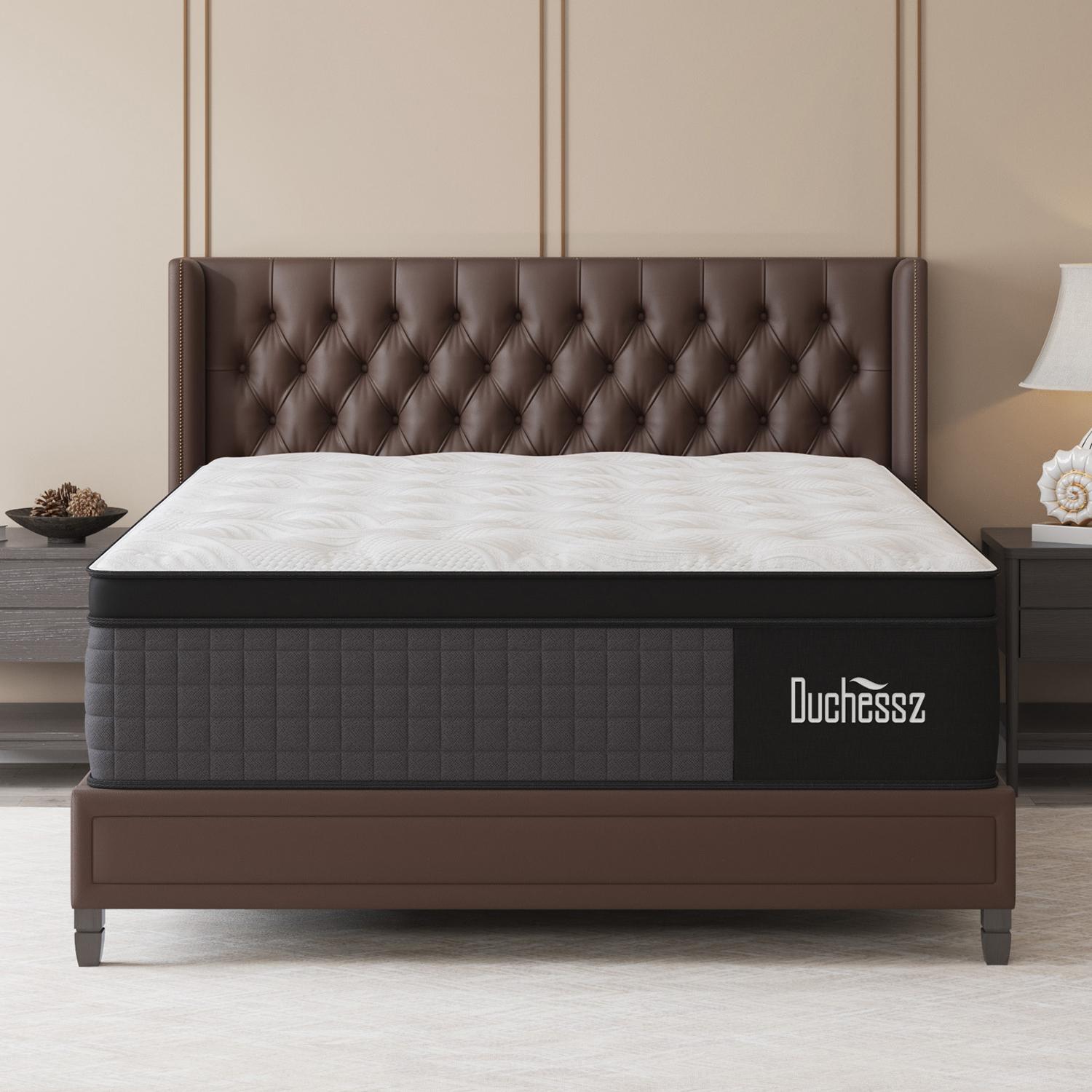 10"12"14" Twin Full Queen King Size Mattress in a Box Hybrid Spring Memory Foam, Medium Firm Ergonomic Mattress