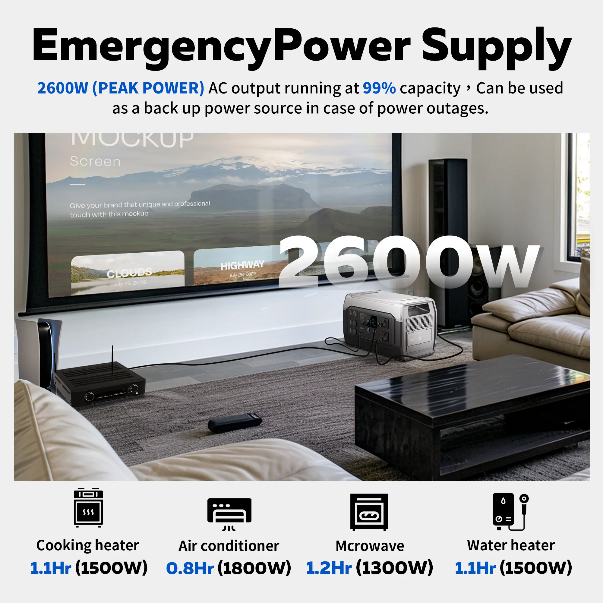 Estación de energía portátil XP1000 de 1600 W - Carga rápida