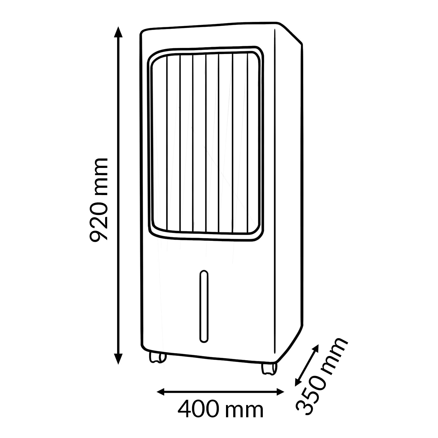 Enfriador de aire evaporativo portátil (4800 m³/h, blanco, 30 L, control remoto, silencioso, 100 W, ahorro de energía): adecuado para hogares, oficinas y áreas exteriores cubiertas.