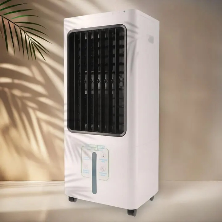 Enfriador de aire evaporativo portátil (4800 m³/h, blanco, 30 L, control remoto, silencioso, 100 W, ahorro de energía): adecuado para hogares, oficinas y áreas exteriores cubiertas.