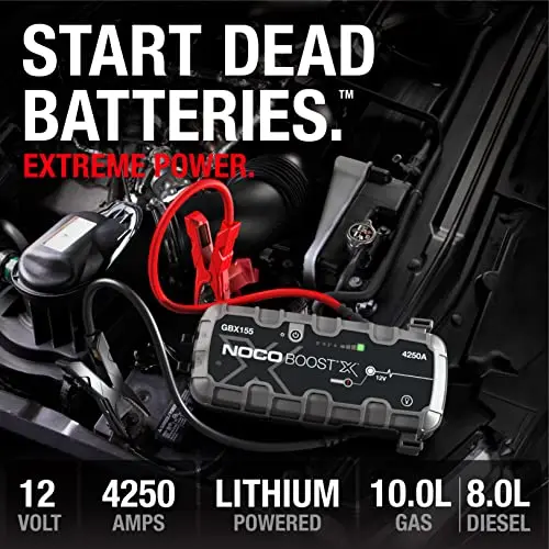 Arrancador de coche NOCO Boost X GBX155 4250A (apto para todos los turismos y motores diésel de 8,0 L)