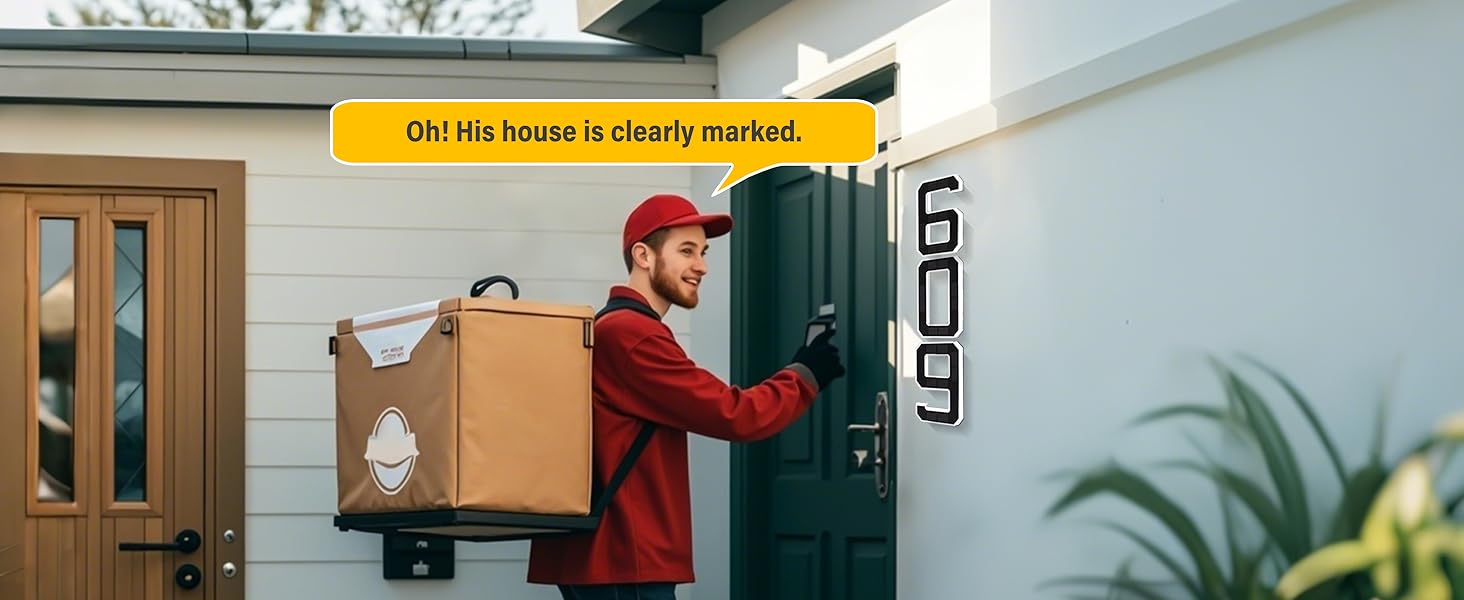 ISUNMEA Solar Lighted House Numbers 9 Inch Waterproof LED Address Signs for Outside Modern House Numbers with Large Personalization Options,Decorate your door number, DIY personalisation.Modern Farmhouse Illuminated Sign Light Two Size Options