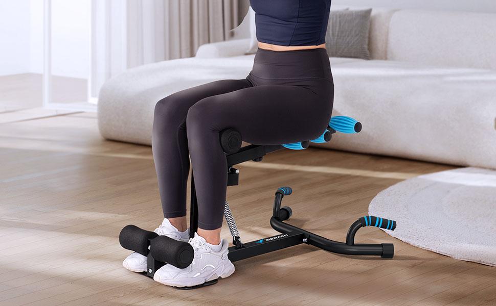 Merach Deep Squat Machine, Adjustable Glutes workout for Home Gym Workout Training, Sit Up Machine for Abs and Muscle Building,  Abdominal bench, Push Up Fitness Equipment SpringStatements