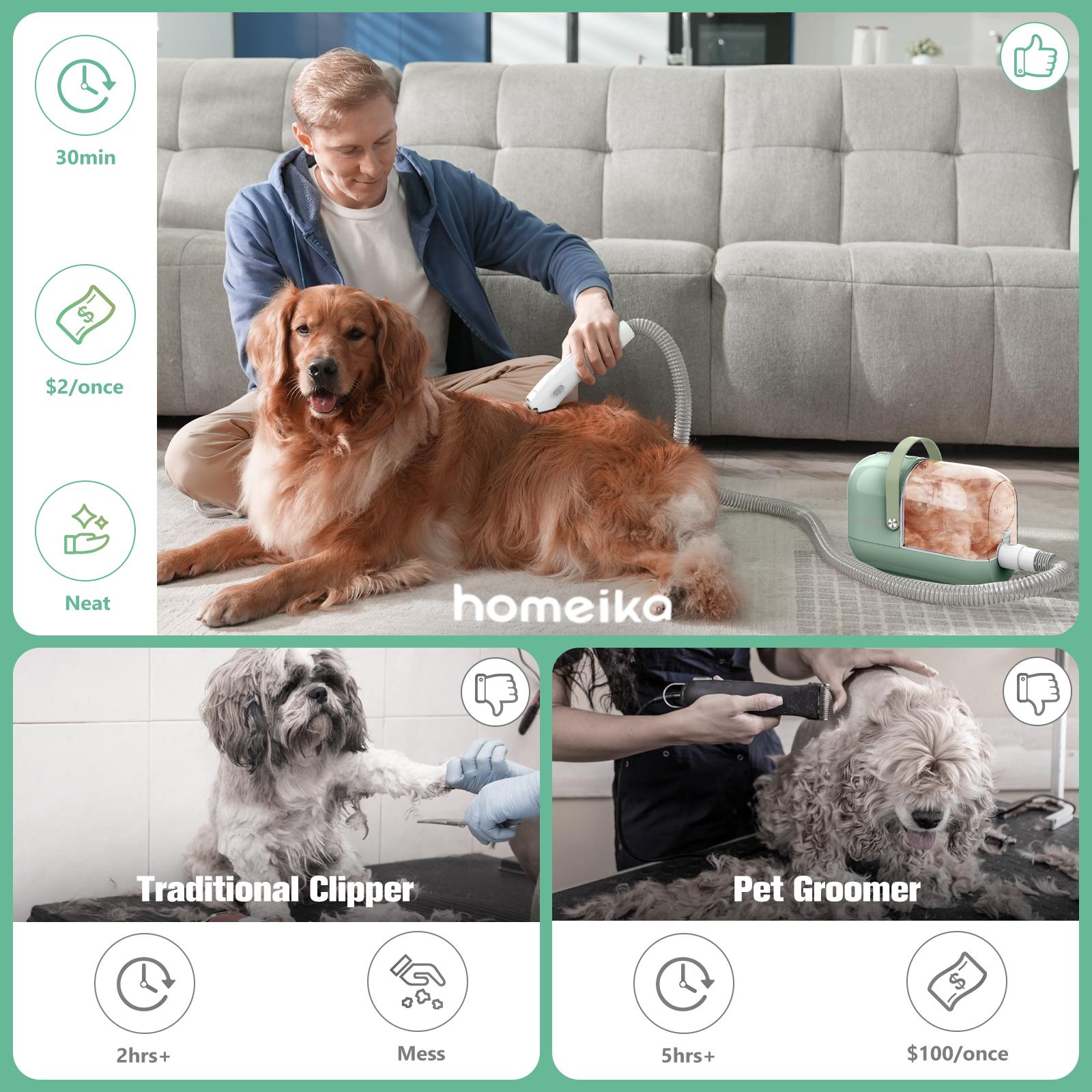 Homeika Kit Limpieza Mascotas, Aspirador 3 Litros, 99% Potencia Succi&oacute;n, Aspirador Limpieza Mascotas