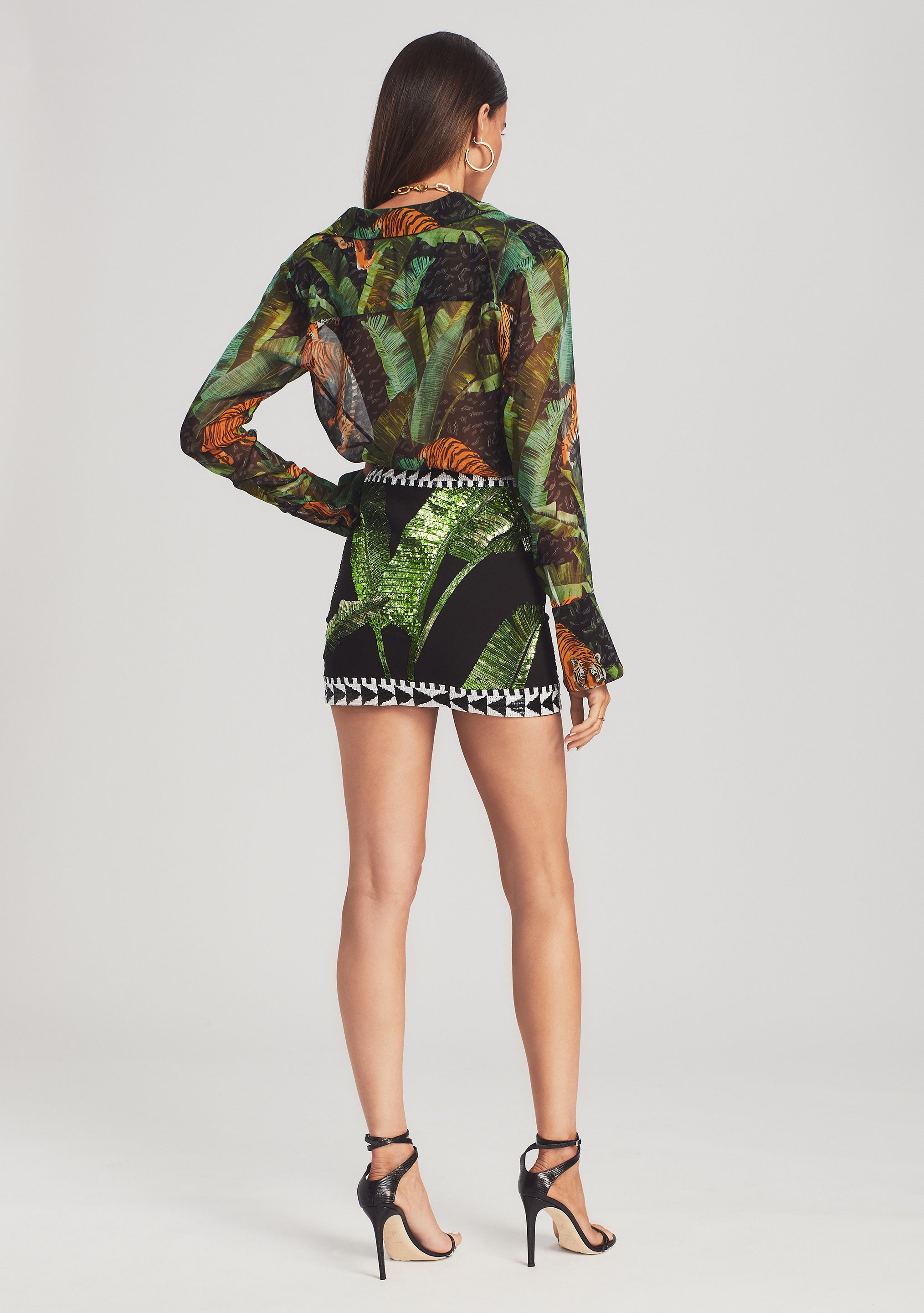 Joanna Silk Chiffon Shirt-Cup Shy