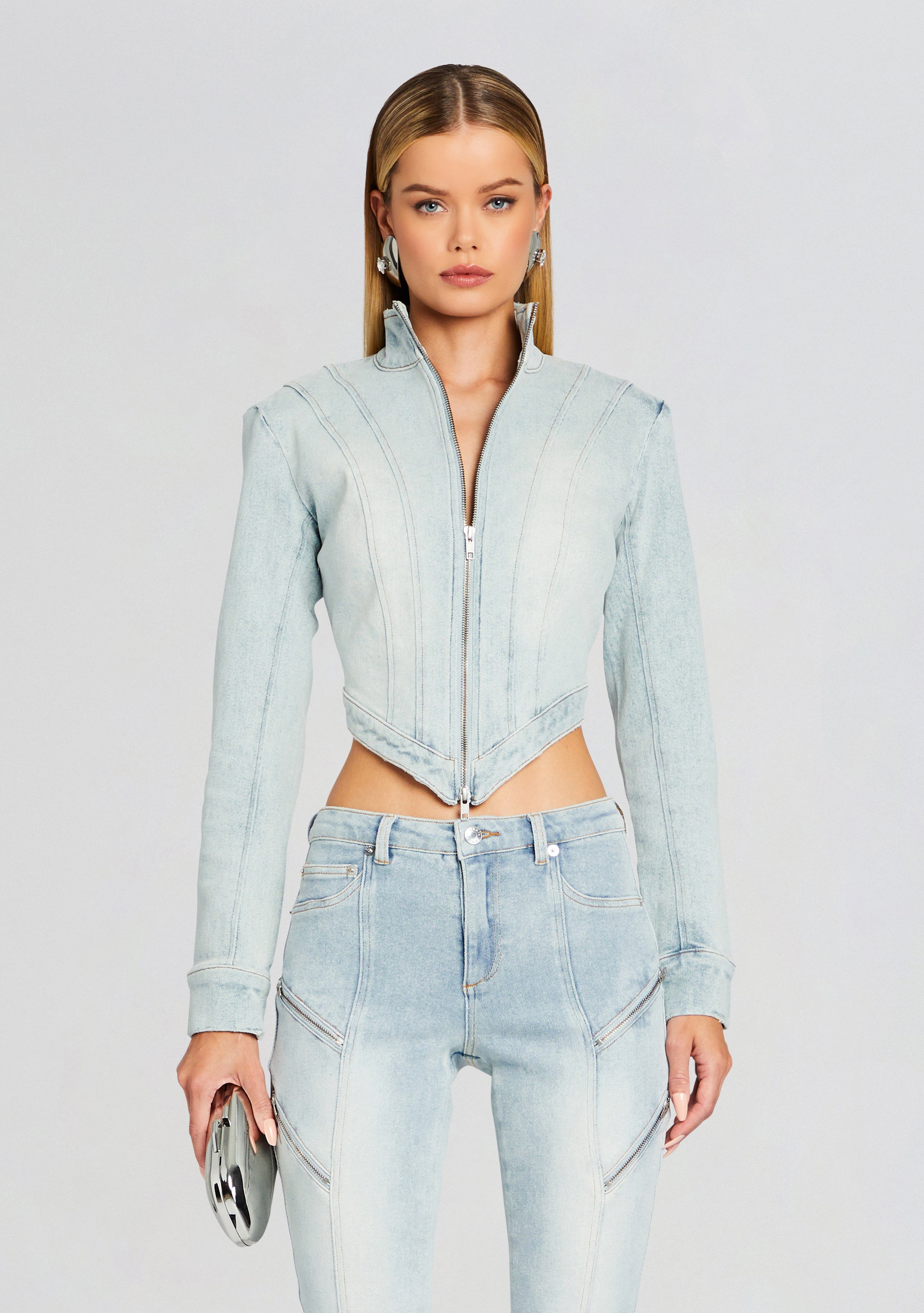 Chrissy Denim Jacket-Cup Shy