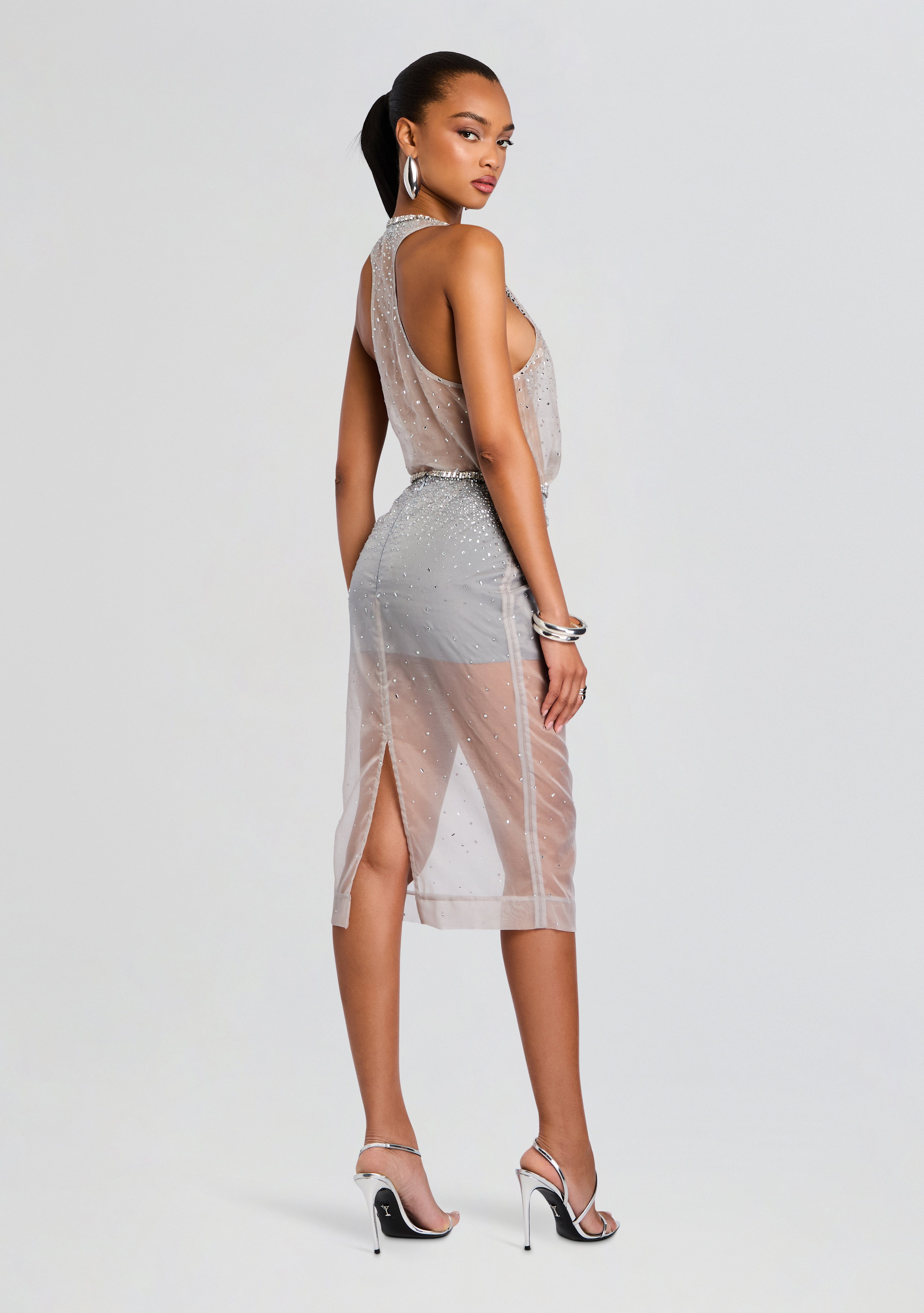 Azalea Embellished Tank-Cup Shy