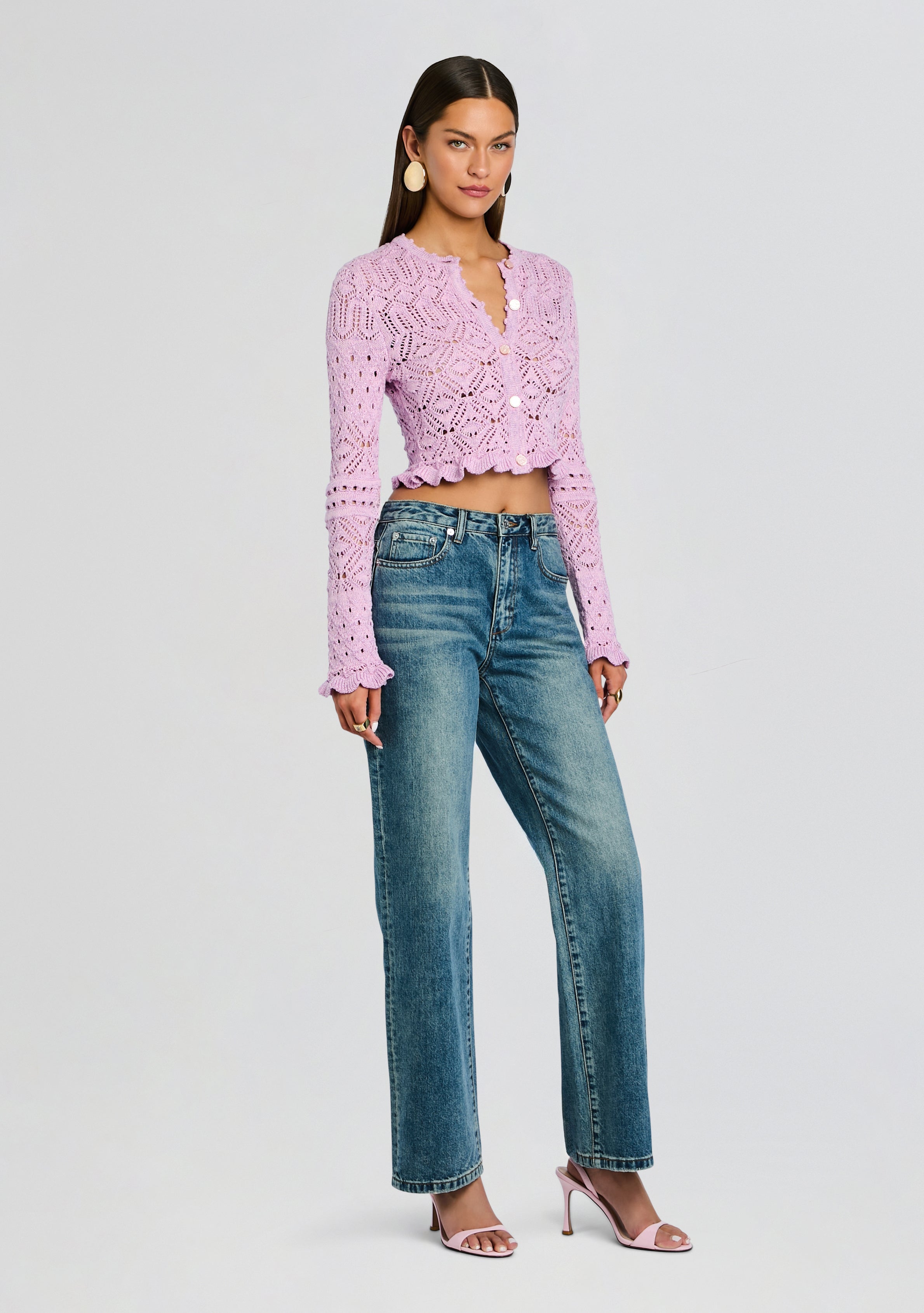 Giuliana Crochet Cardigan-Cup Shy