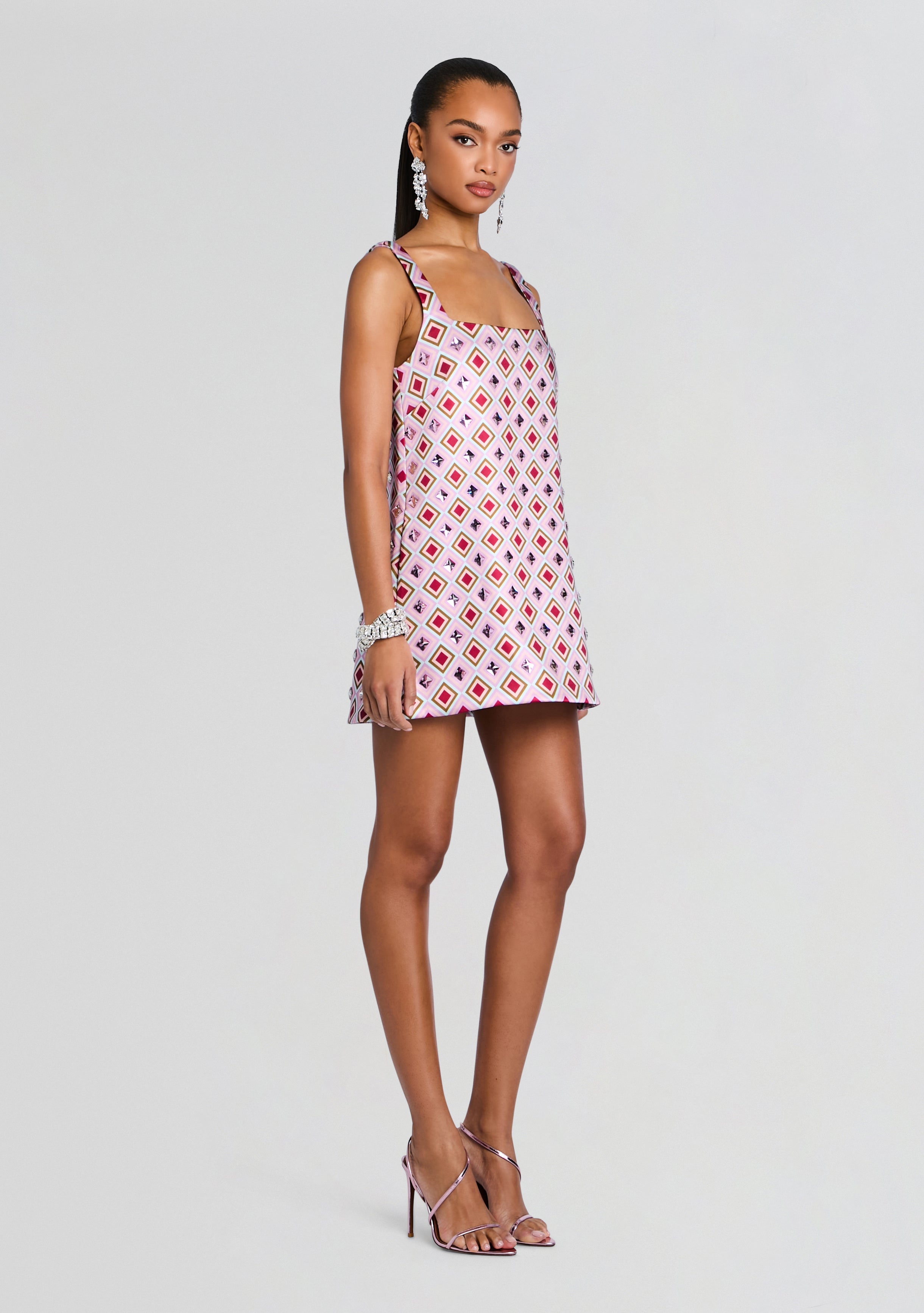 Zephyra Embellished Dress-Cup Shy