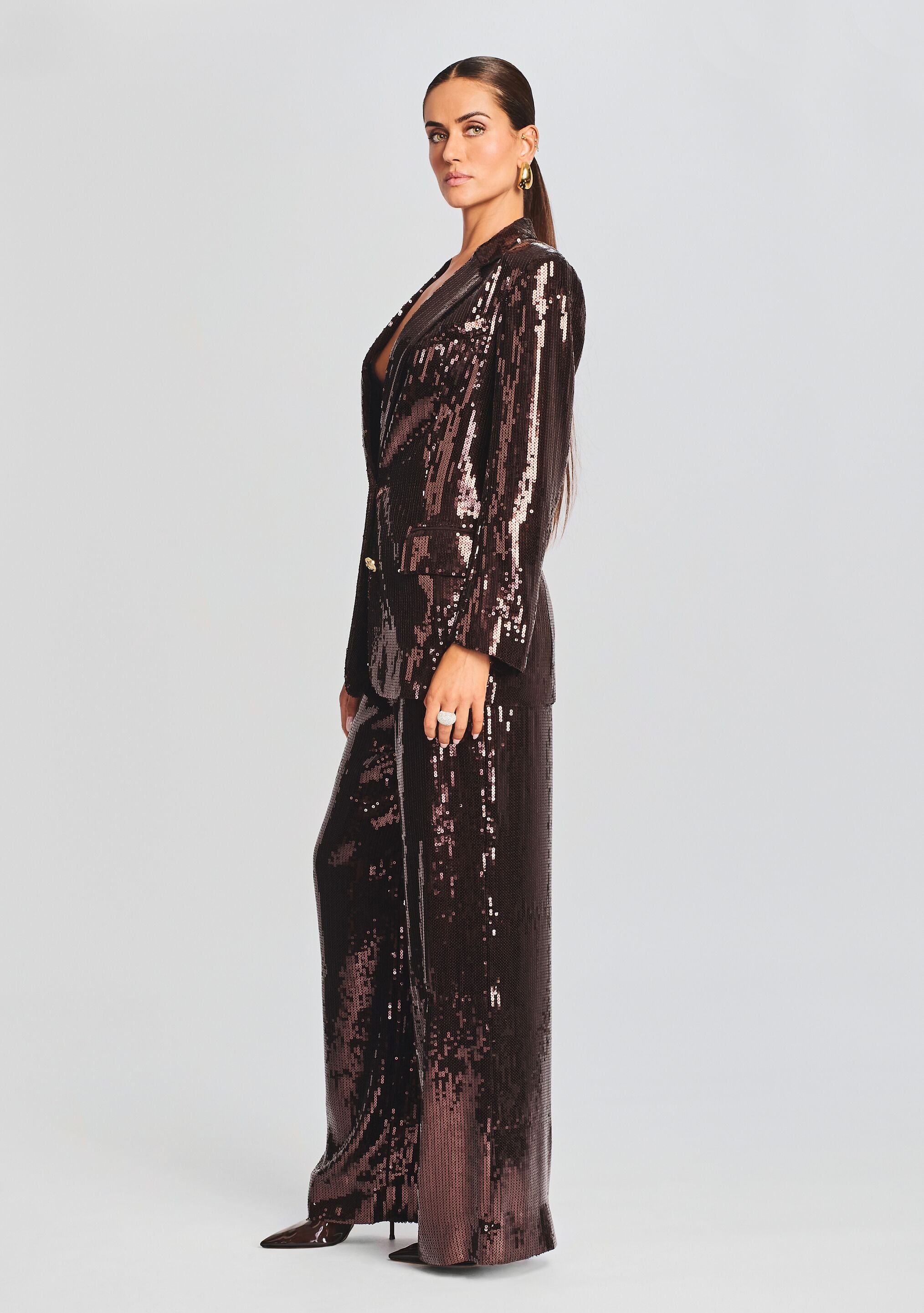 Dawn Sequin Blazer-Cup Shy