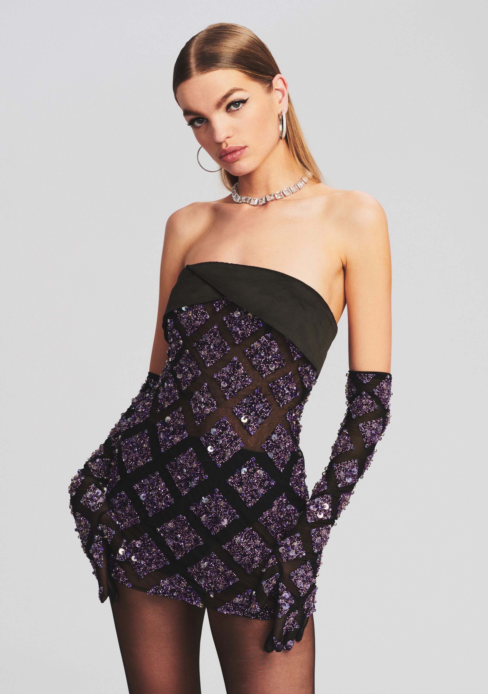 Camden Sequin Dress-Cup Shy