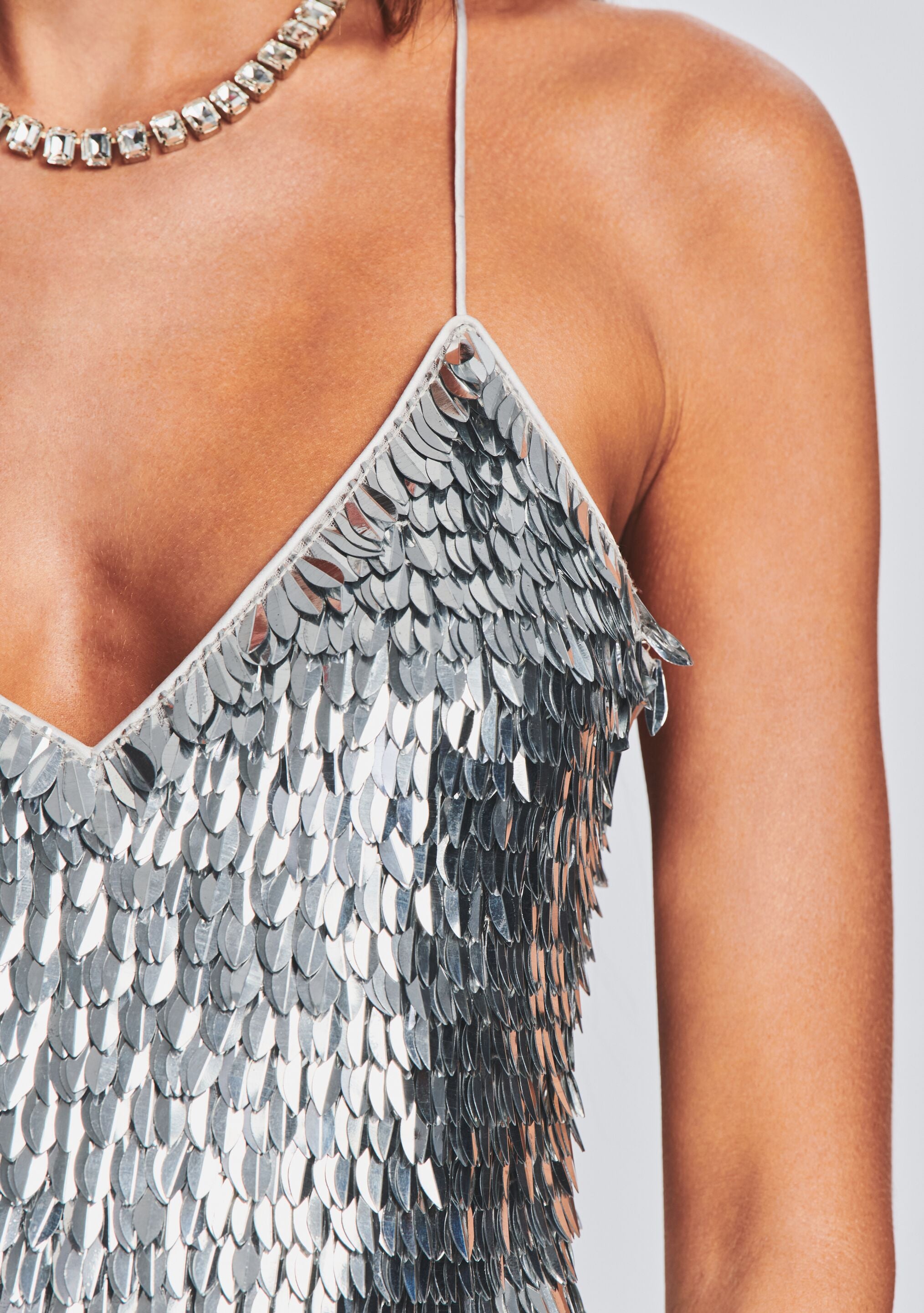 Darla Feather Sequin Top-Cup Shy