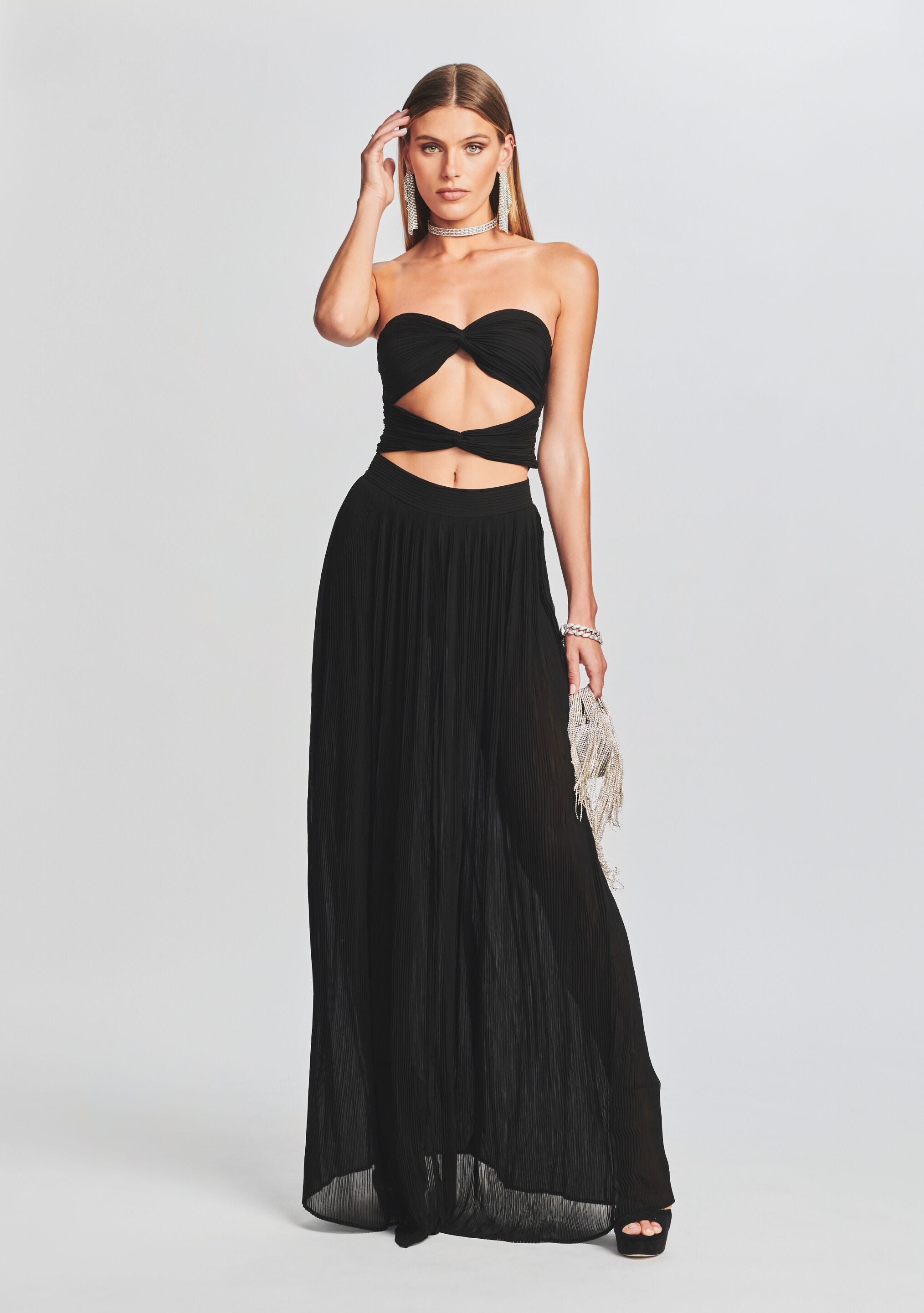 Carter Chiffon Dress-Cup Shy