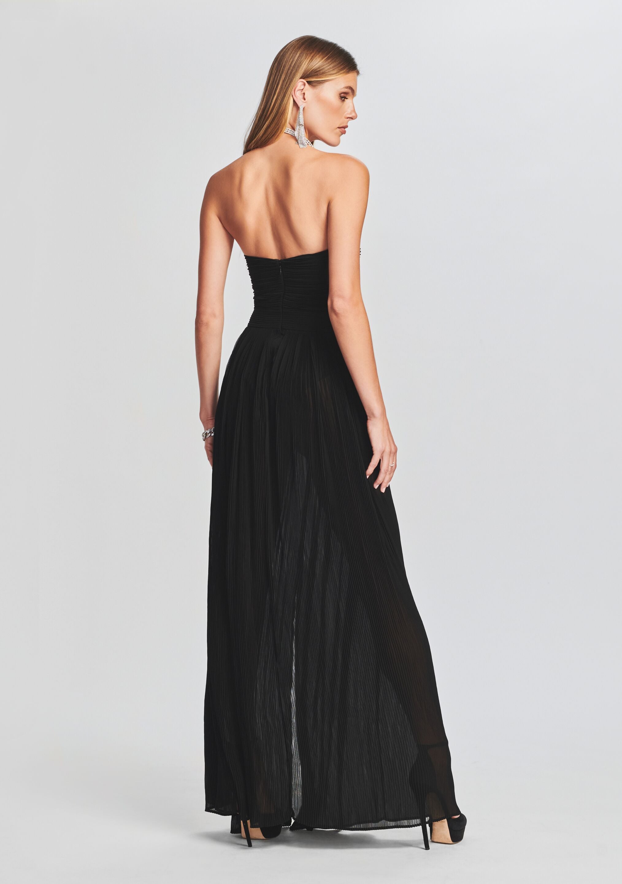 Carter Chiffon Dress-Cup Shy