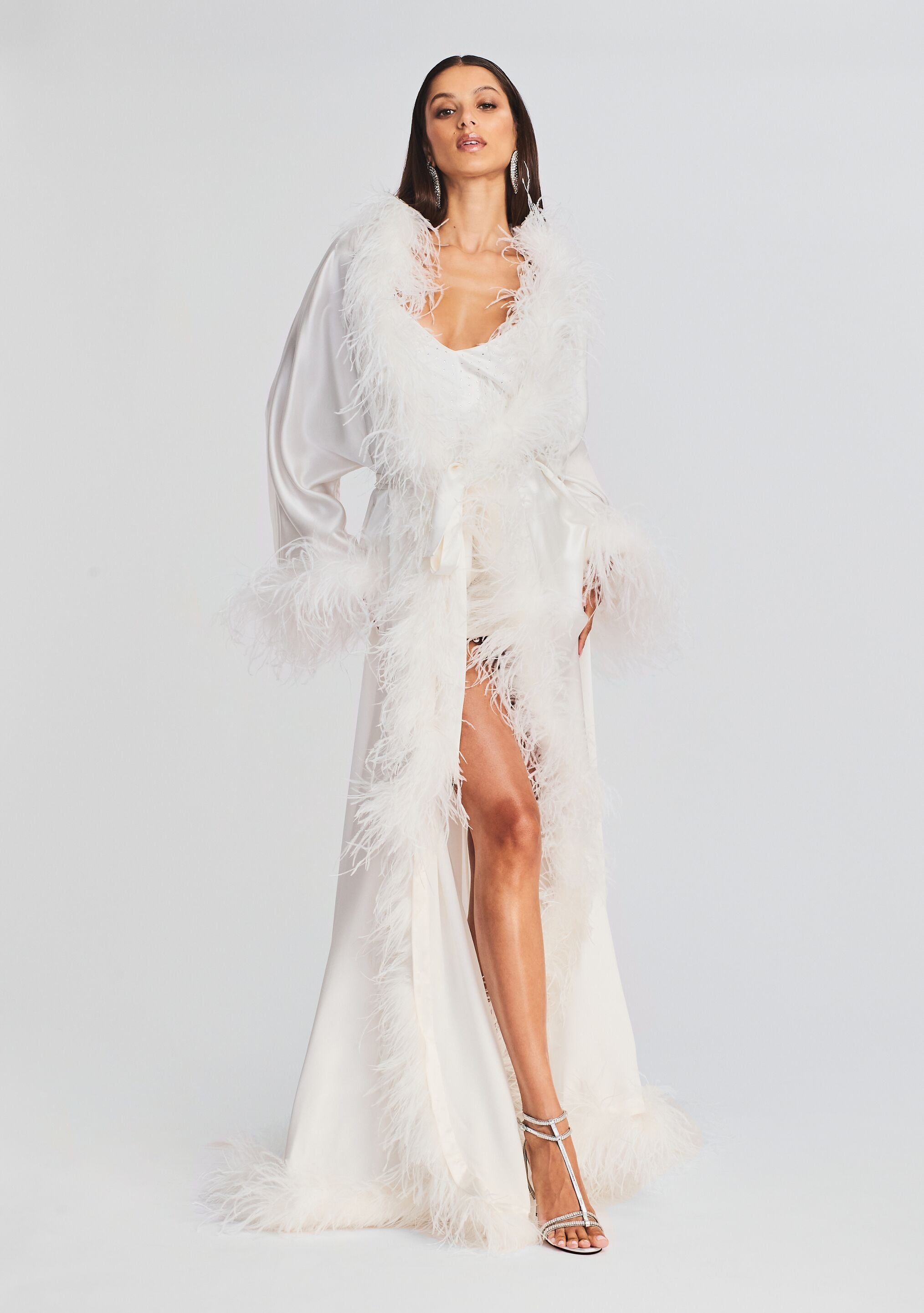 Juno Feather Robe-Cup Shy
