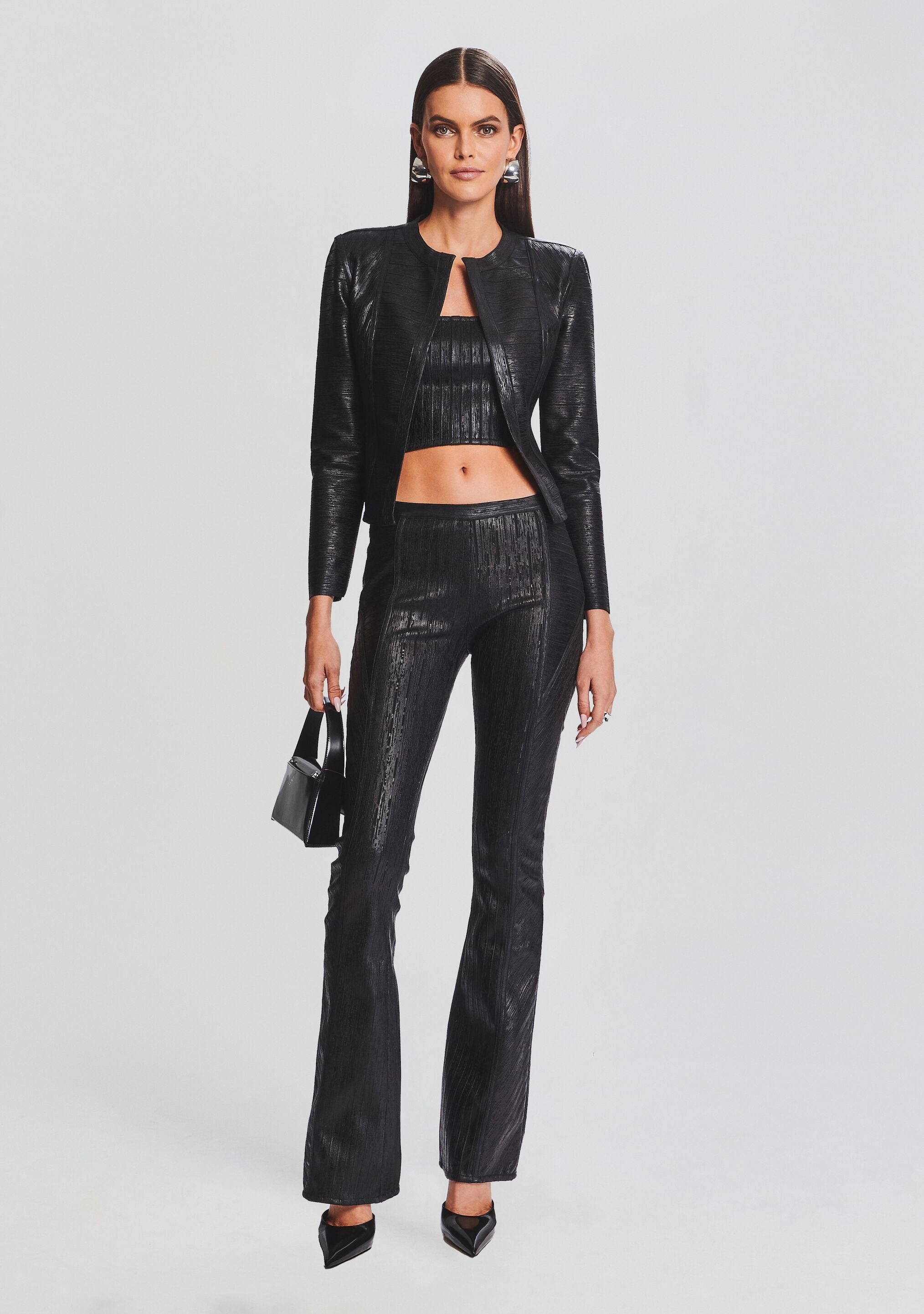 Evey Coated Knit Top-Cup Shy