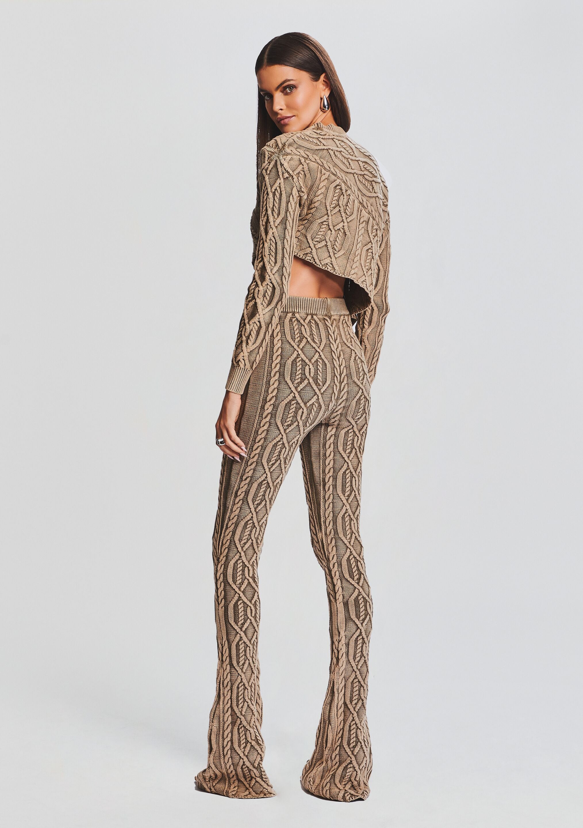 Cayenne Cable Knit Pant-Cup Shy