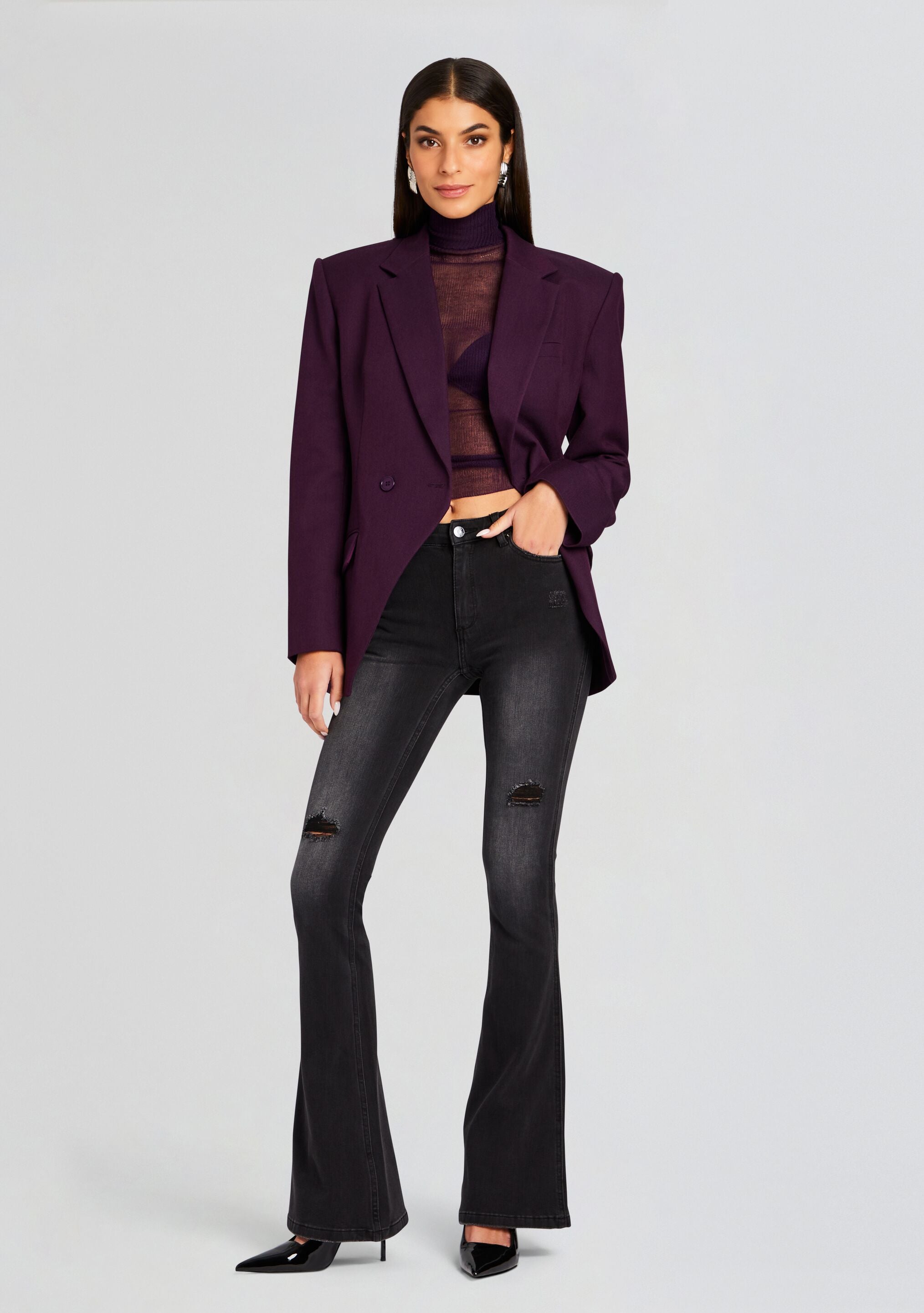 Demi Mid Rise Jean-Cup Shy