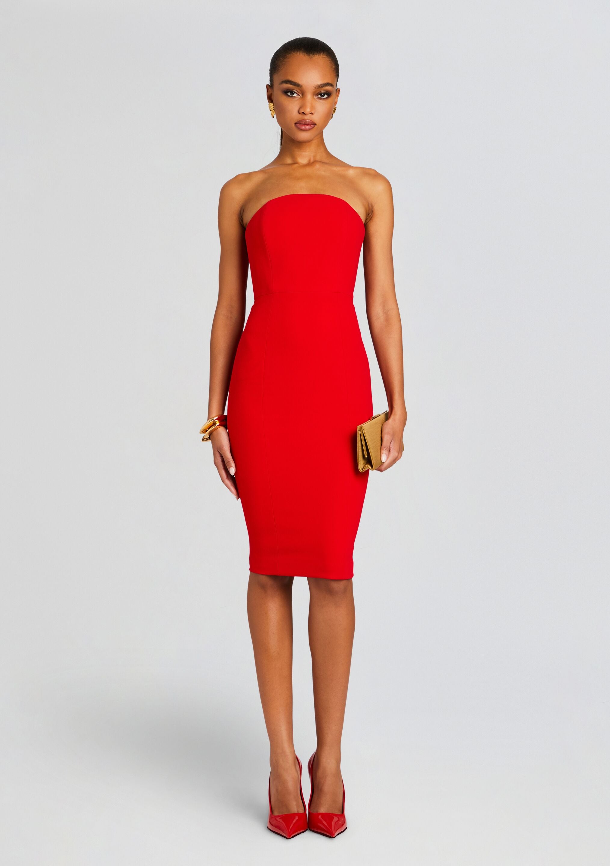 Half Moon Midi Dress-Cup Shy