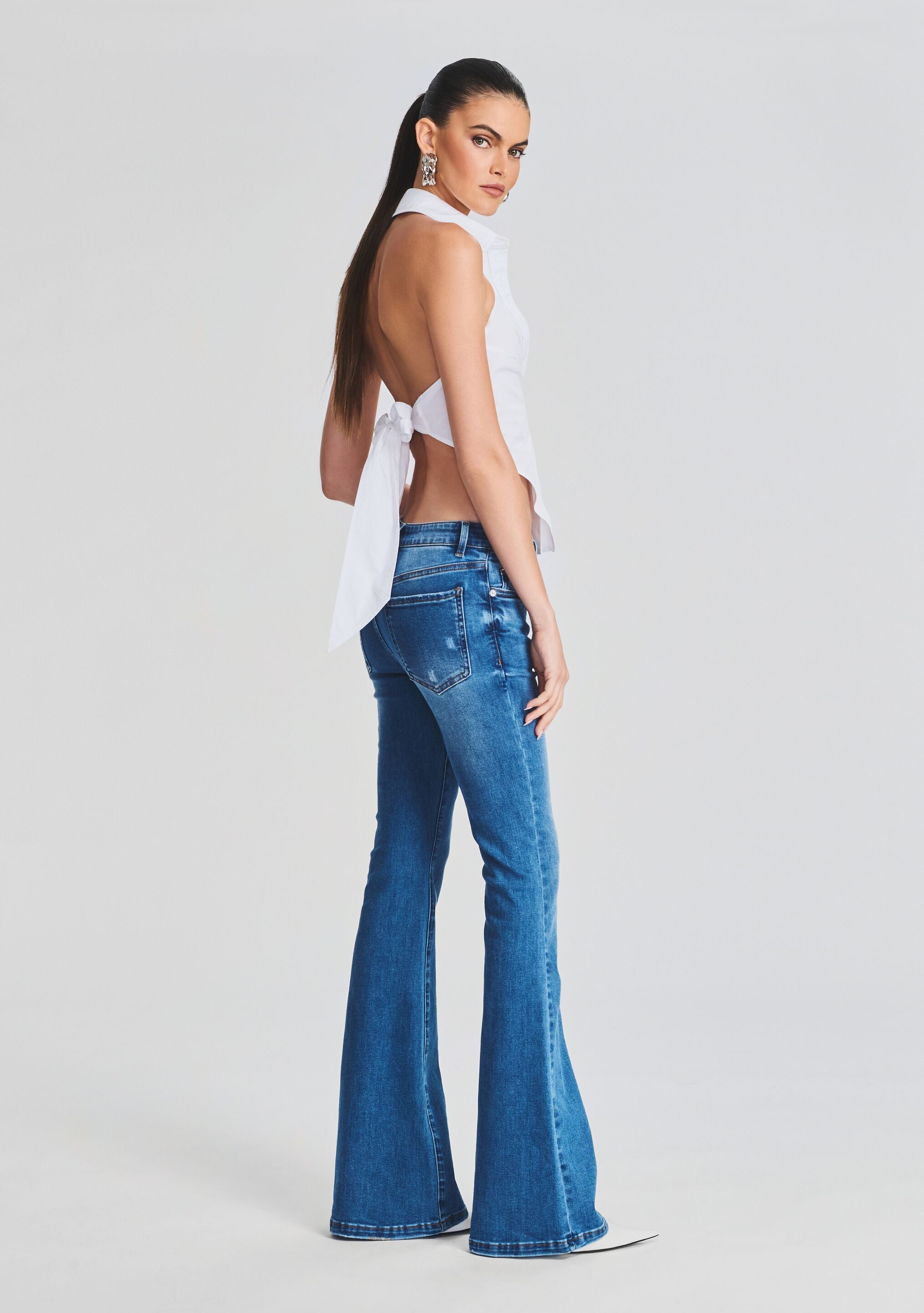 Demi Mid Rise Jean-Cup Shy