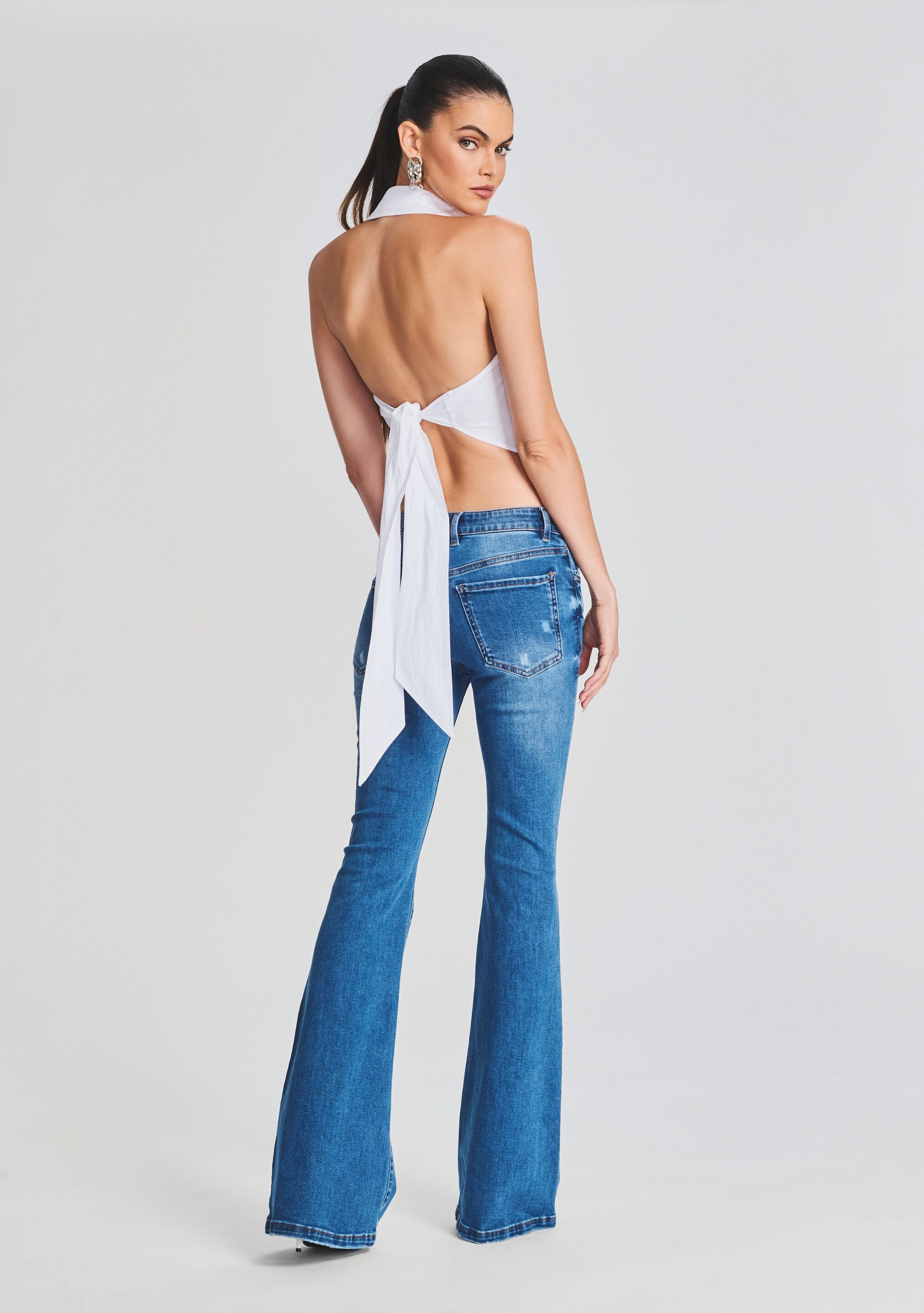 Demi Mid Rise Jean-Cup Shy