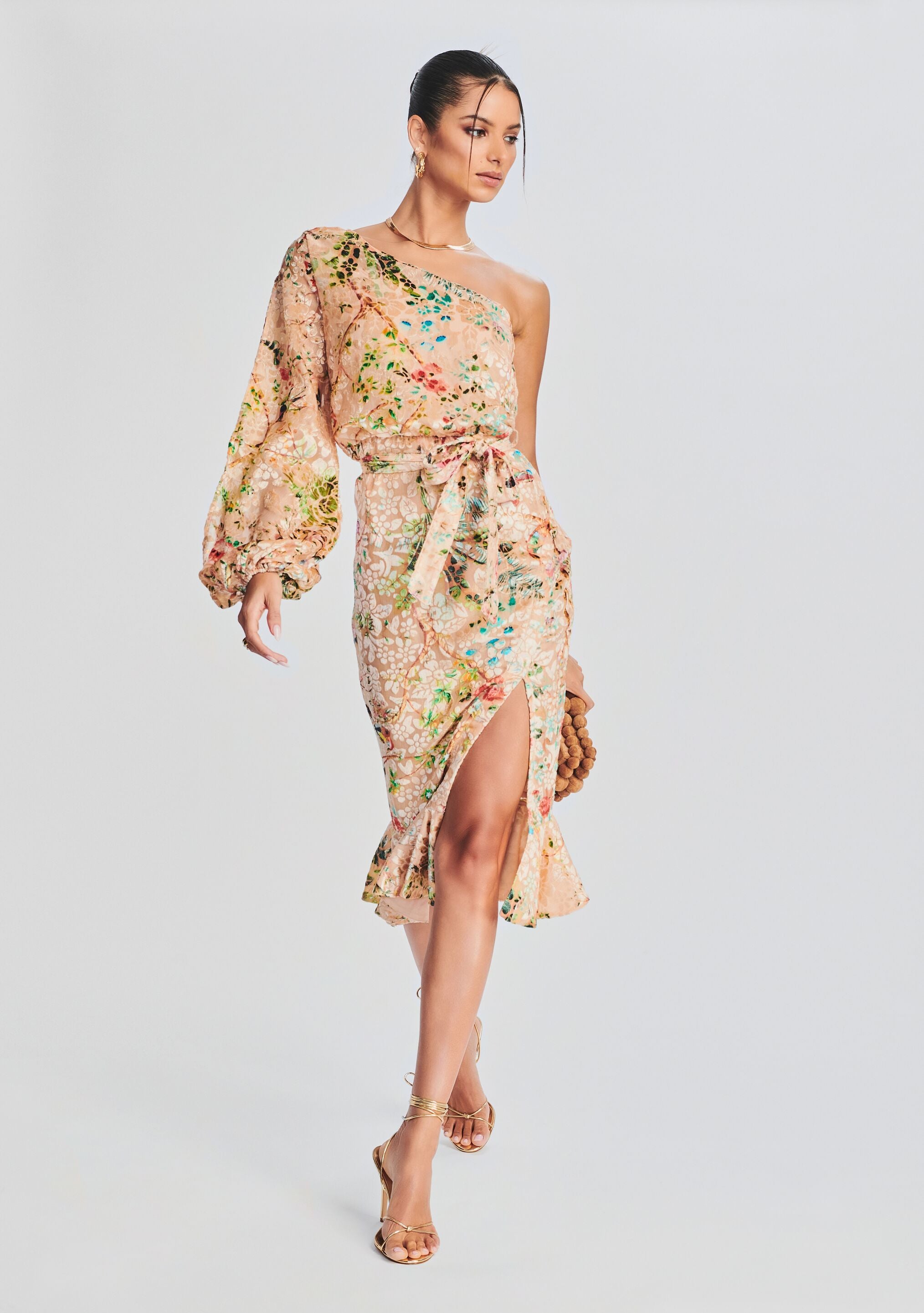 Veena Long Dress-Cup Shy