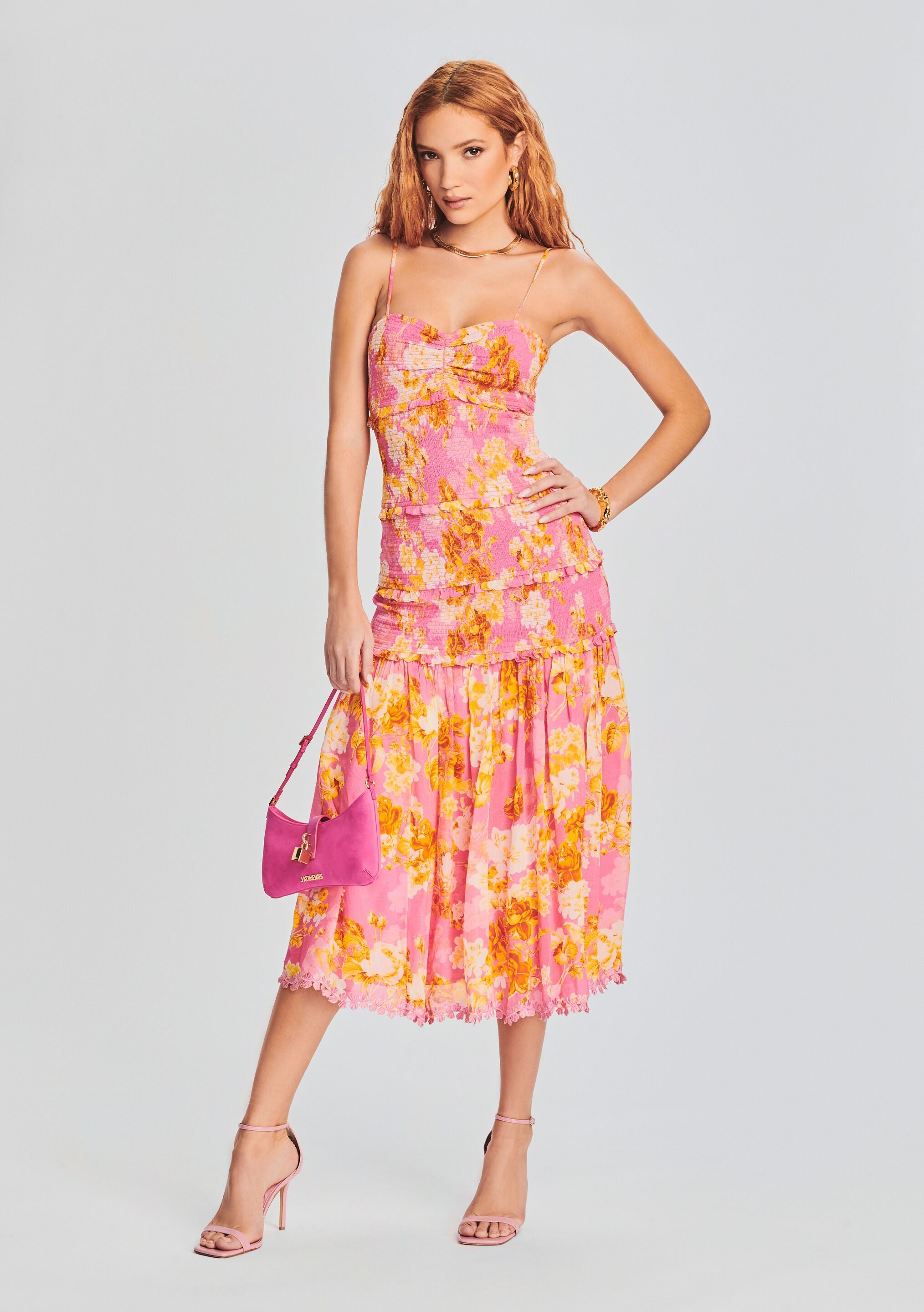 Auril Maxi Dress-Cup Shy