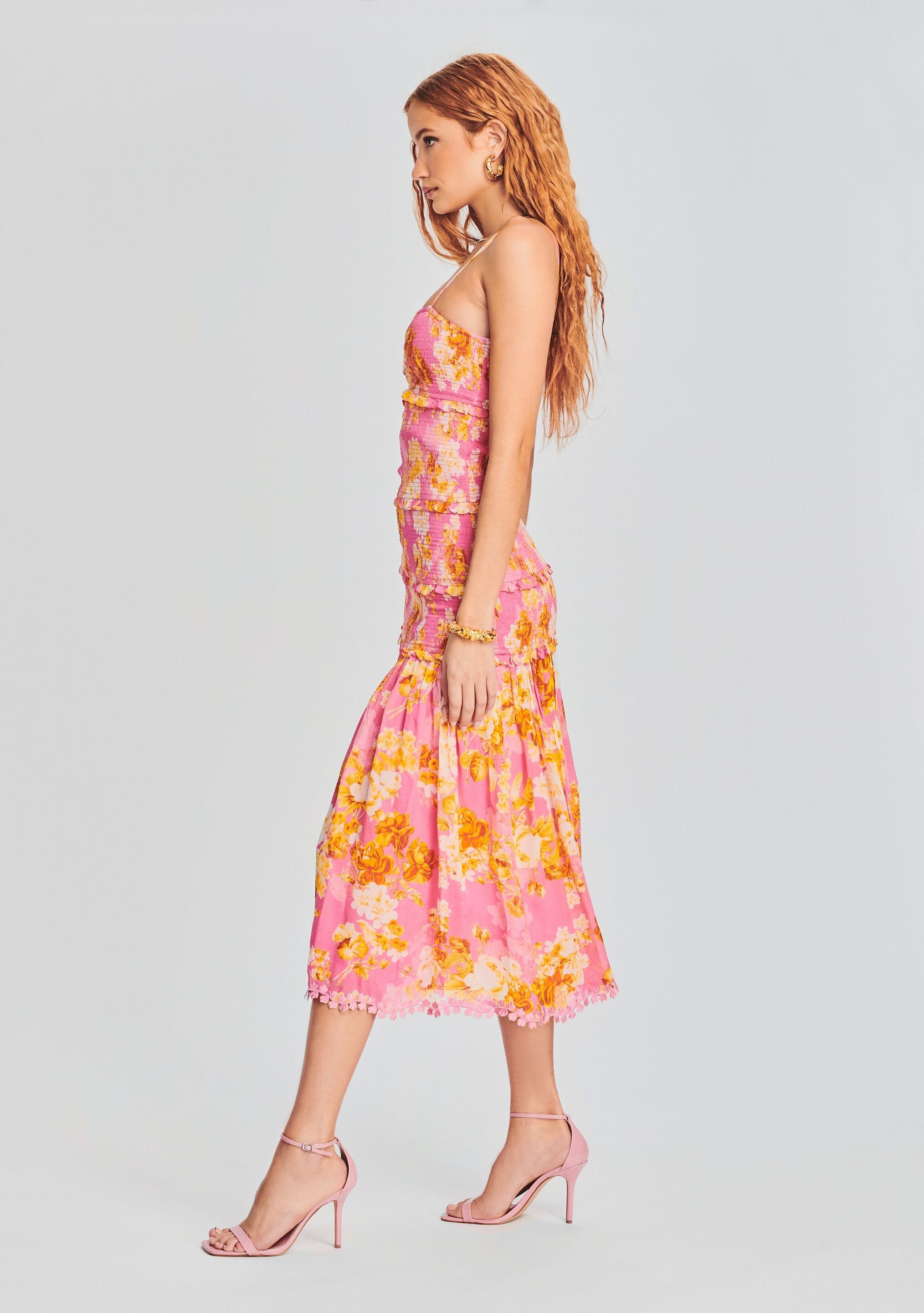 Auril Maxi Dress-Cup Shy