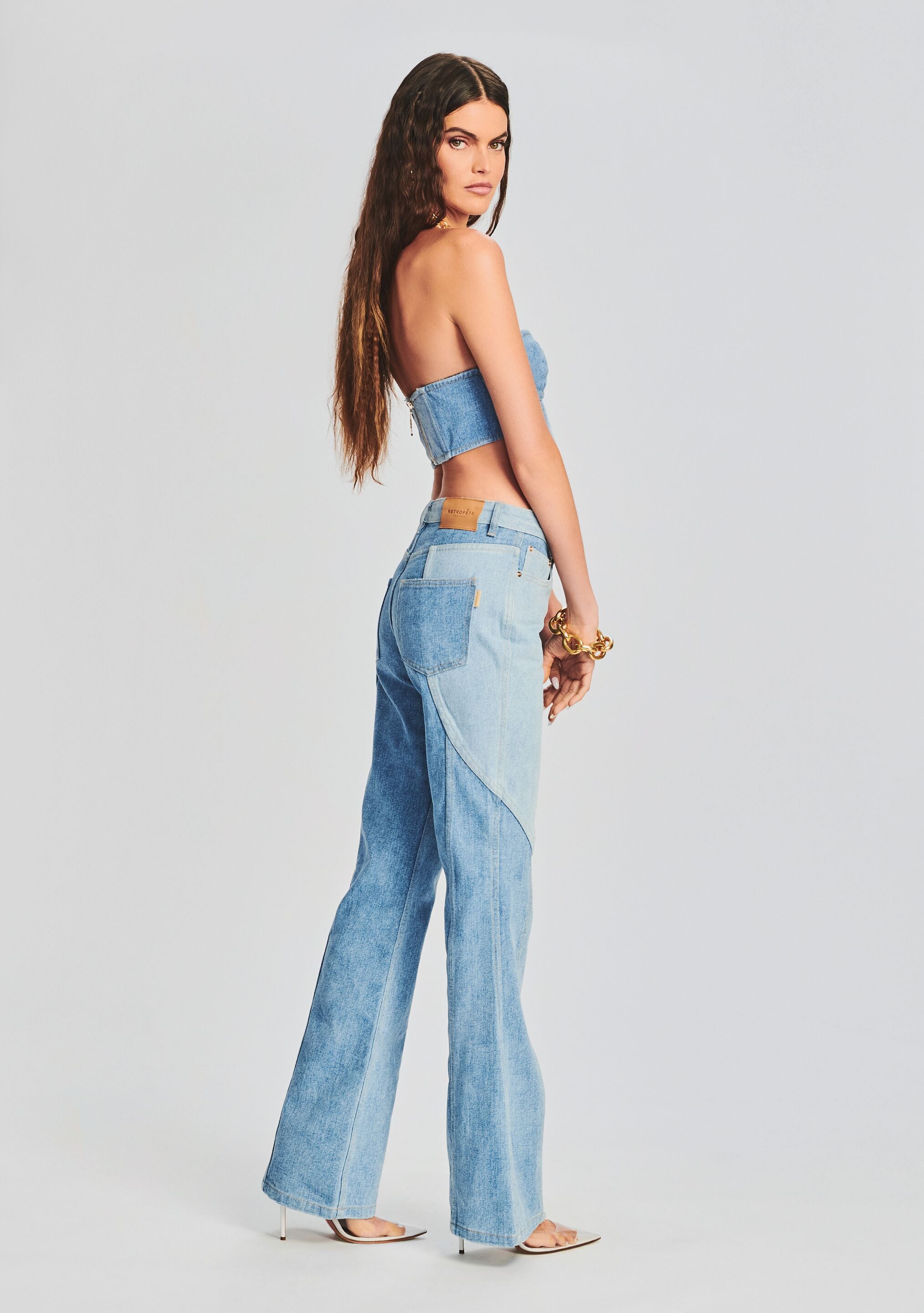 Enzo Denim Top-Cup Shy