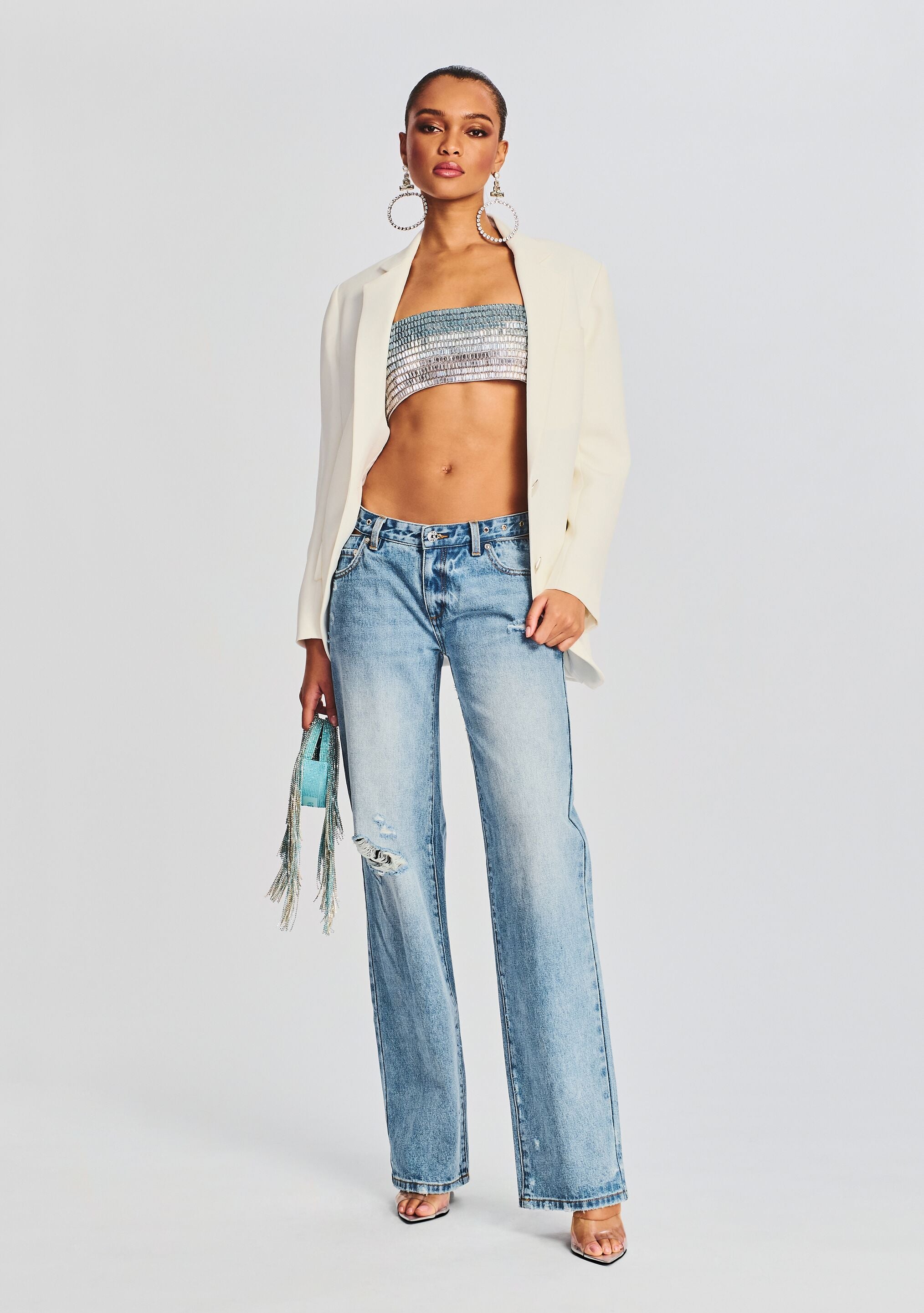 Christy Straight Leg Jean-Cup Shy